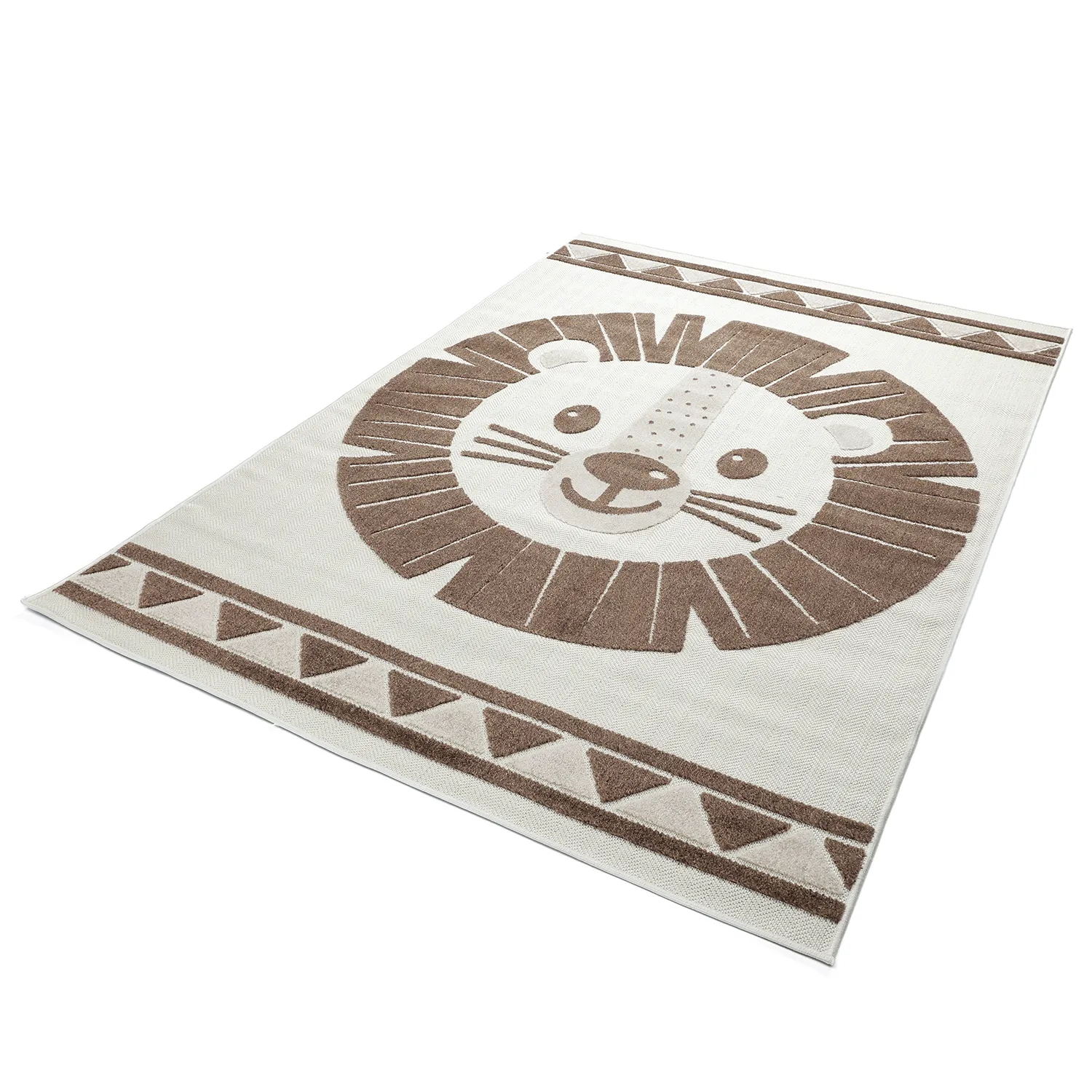 Tapete Infantil - Kind Lion (creme/castanho)