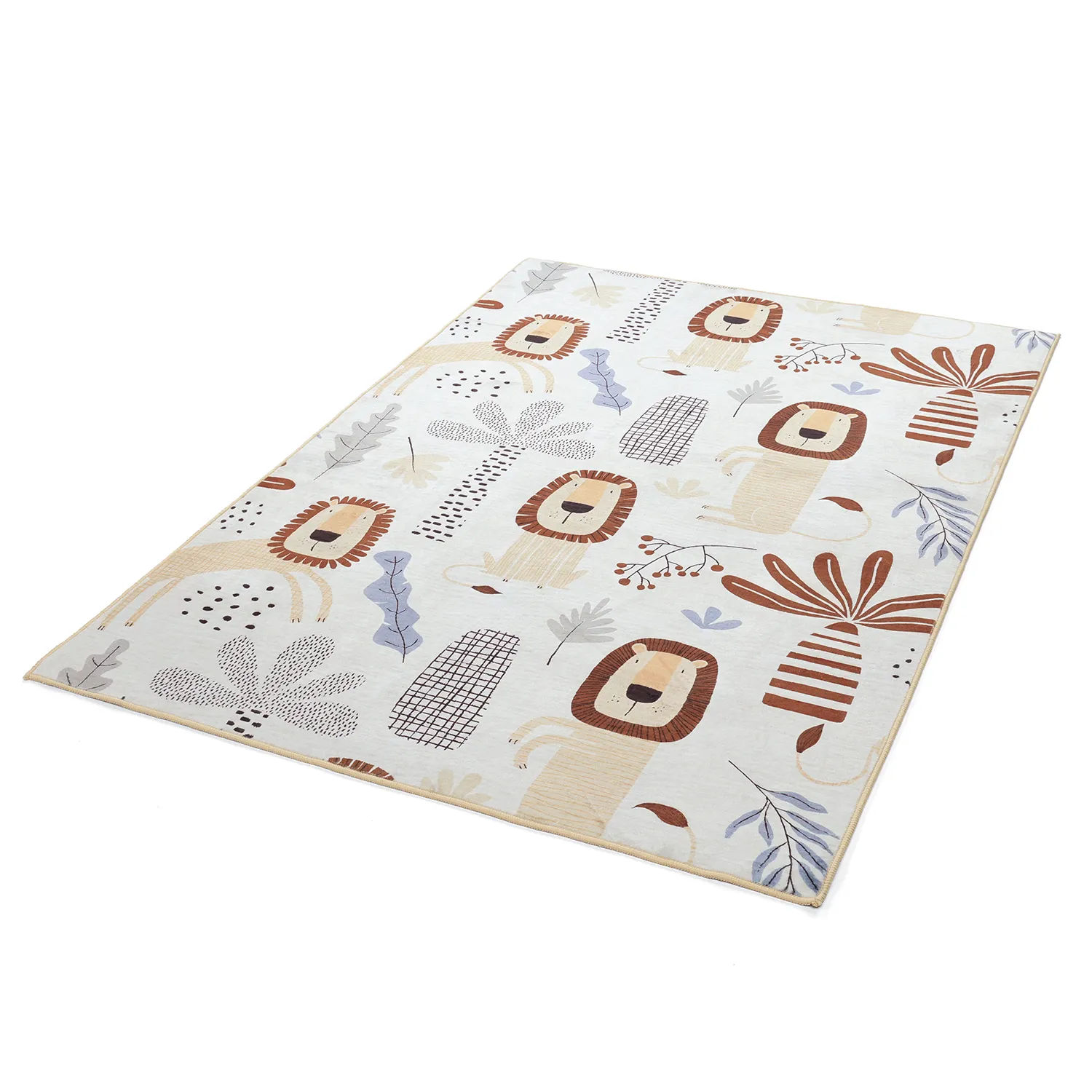 Tapete infantil - Lion Friends (bege)