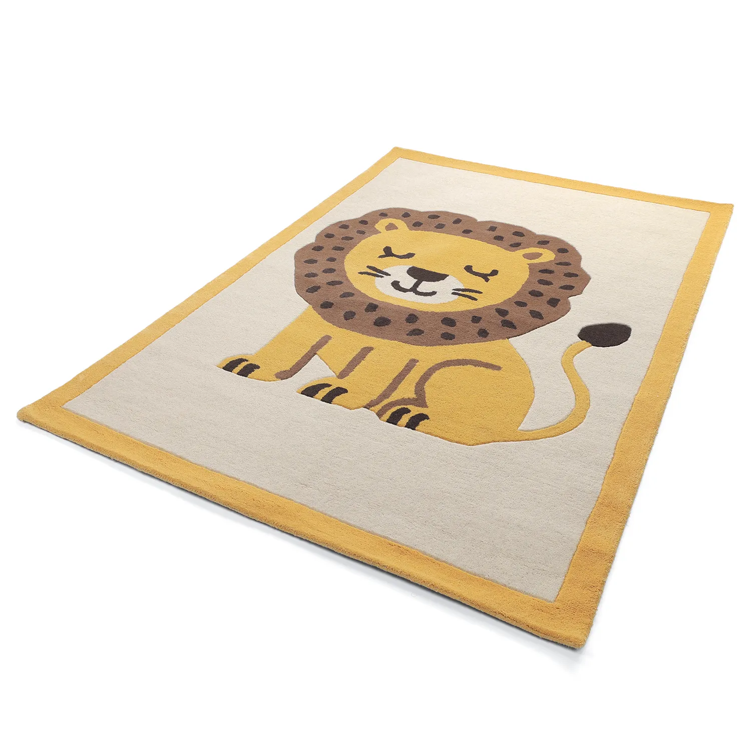 Tapete Infantil - Lion Hand Tufted Wool Premium (bege/multi)