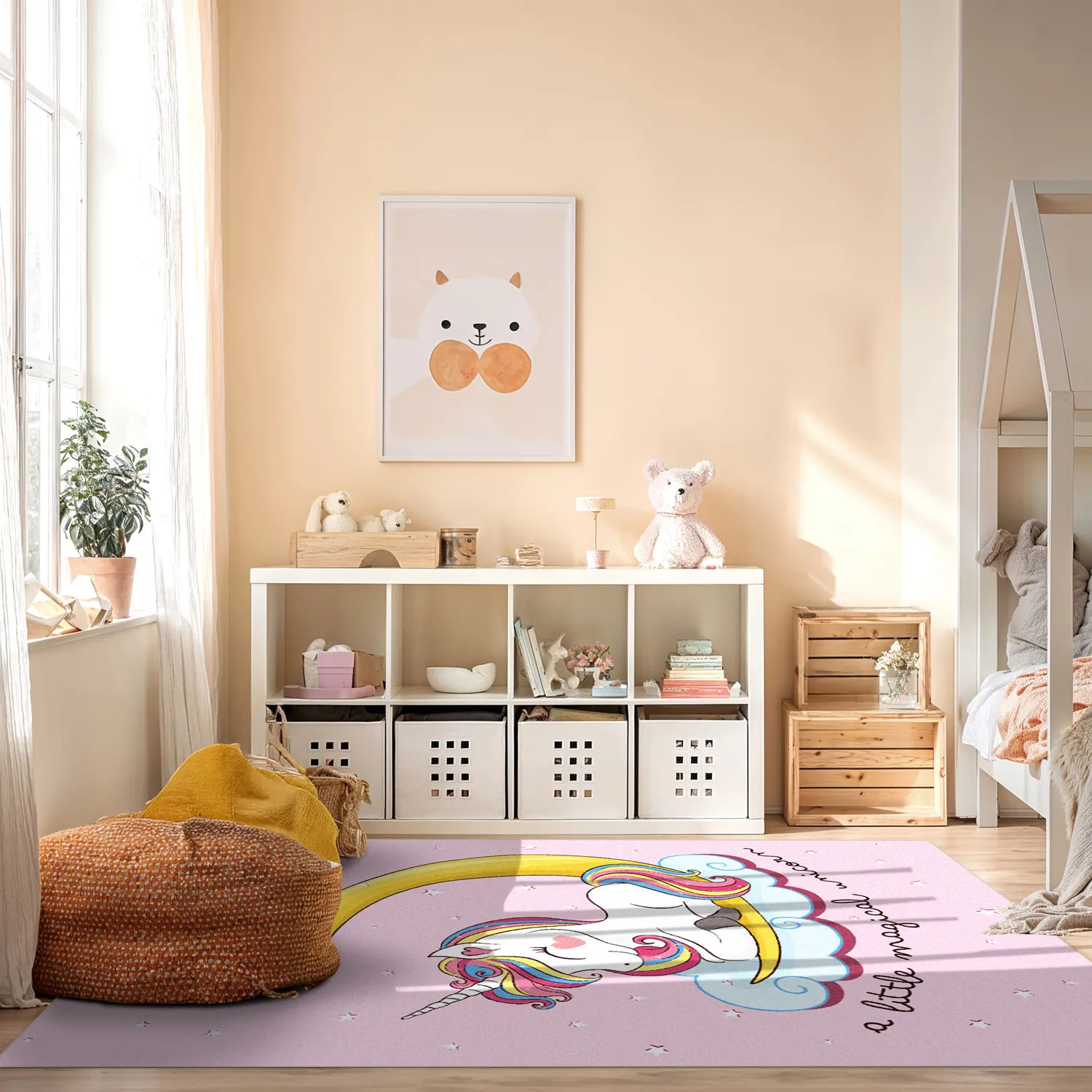 Tapete infantil - Magical Unicorn (rosa)