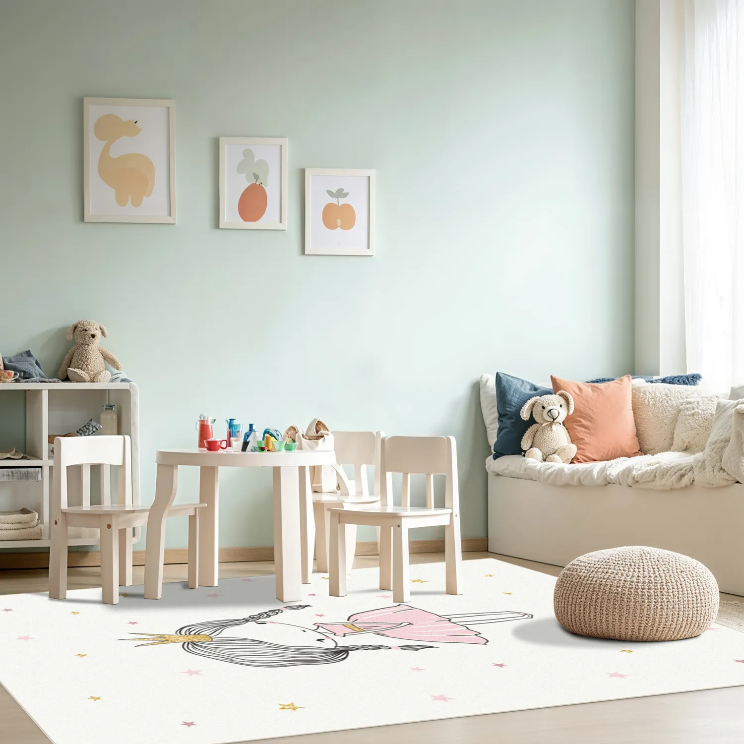 Tapete infantil - Princess (rosa)