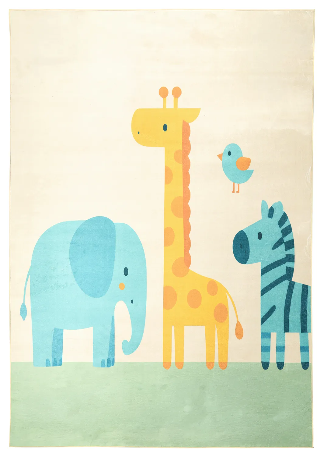 Tapete Infantil - Safari Animals (creme/multi)