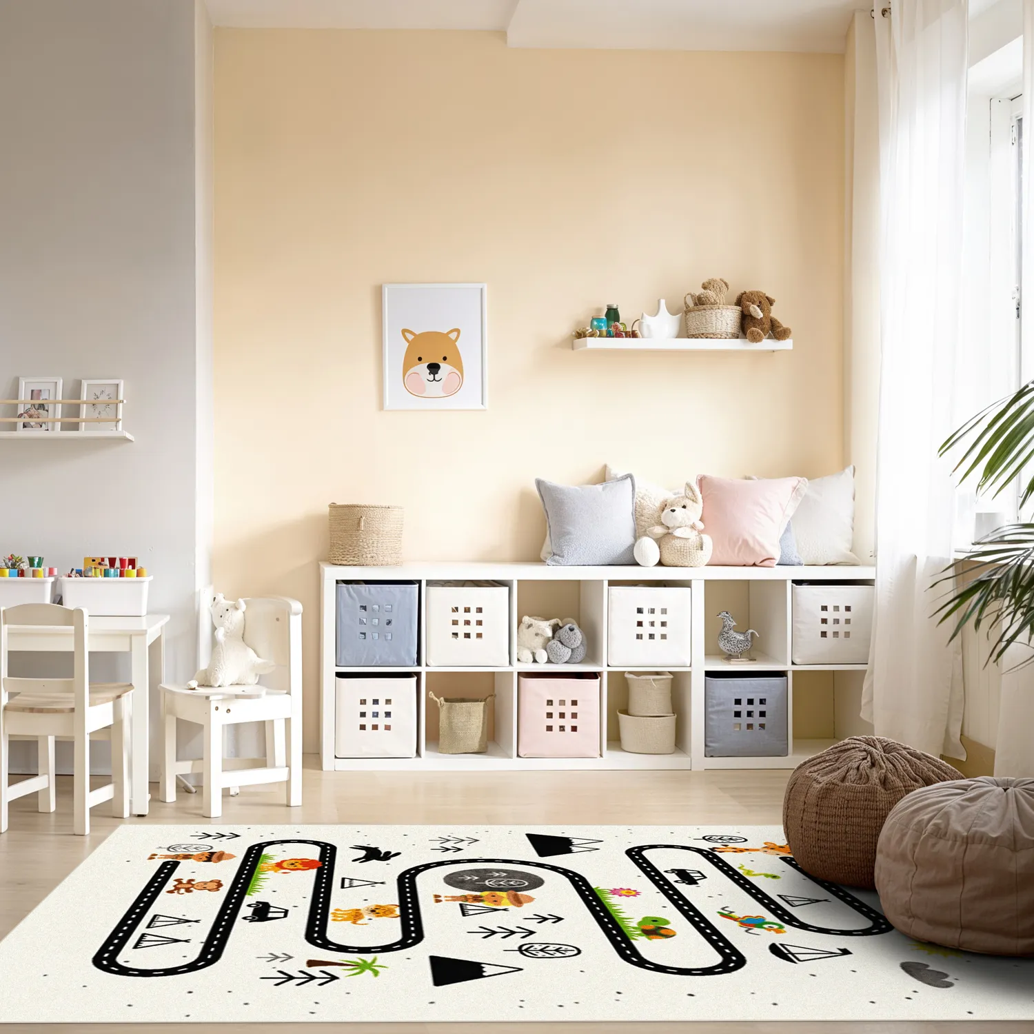 Tapete infantil - Safari road