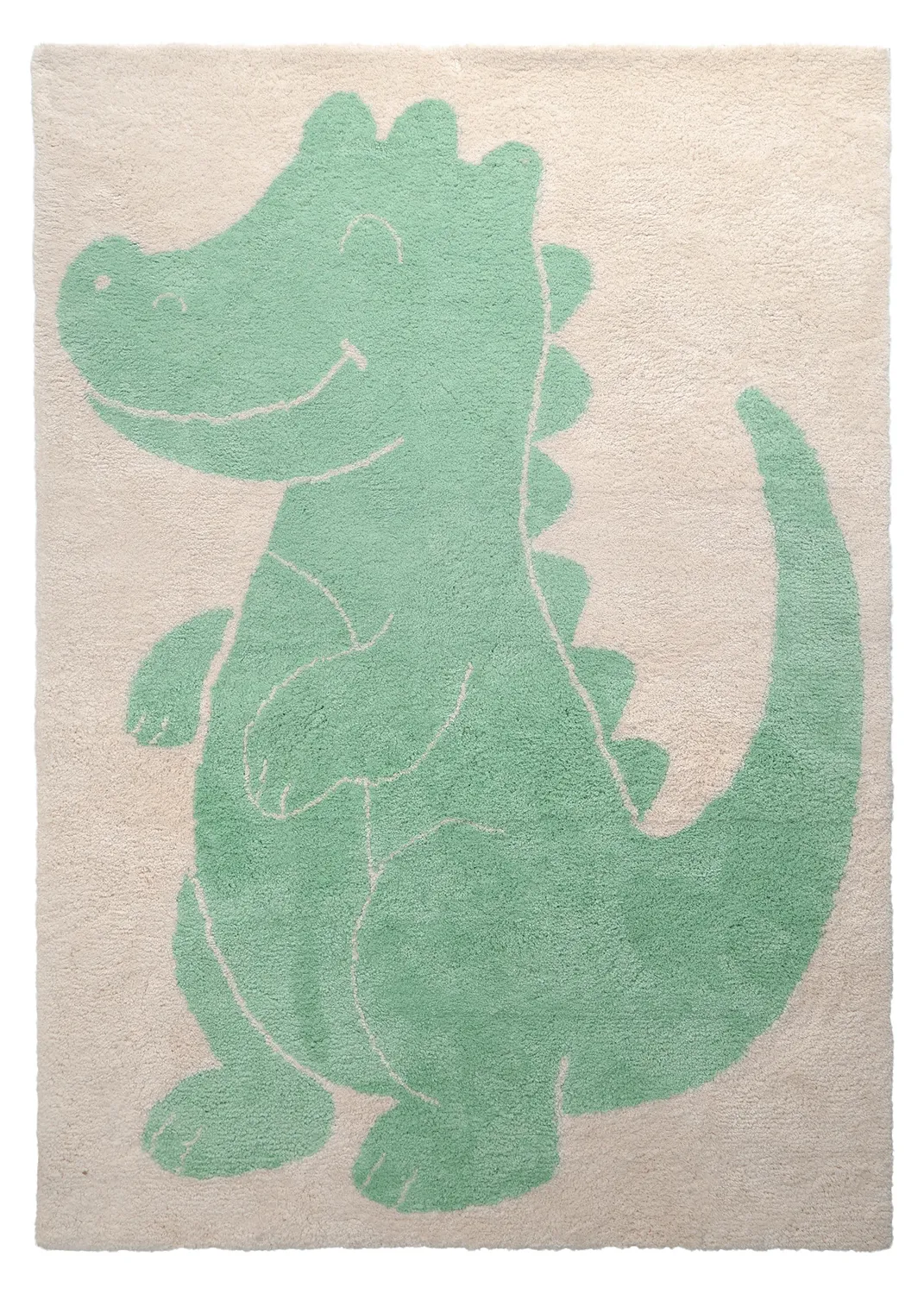 Tapete Infantil - Soft Crocodile (creme/verde)