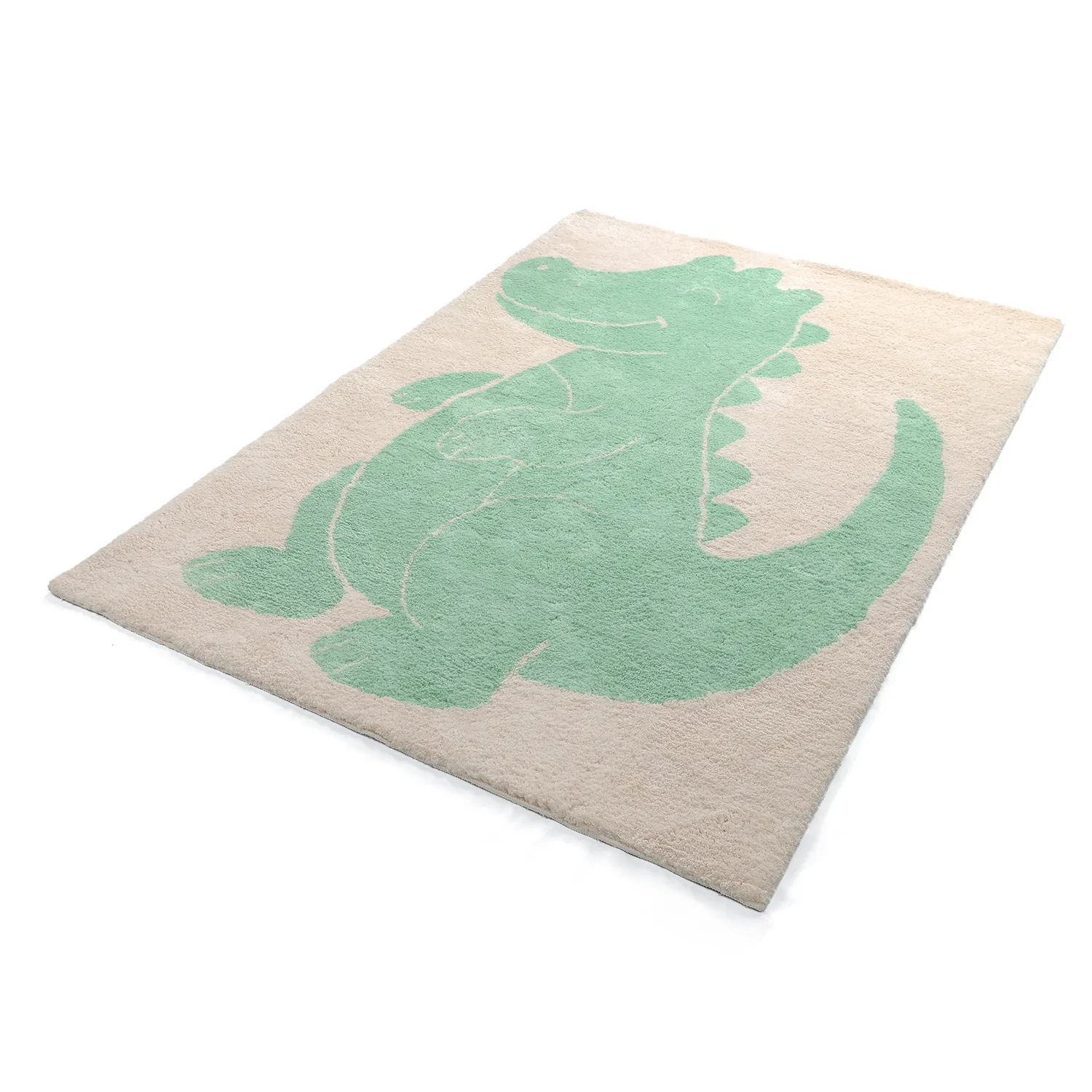 Tapete Infantil - Soft Crocodile (creme/verde)
