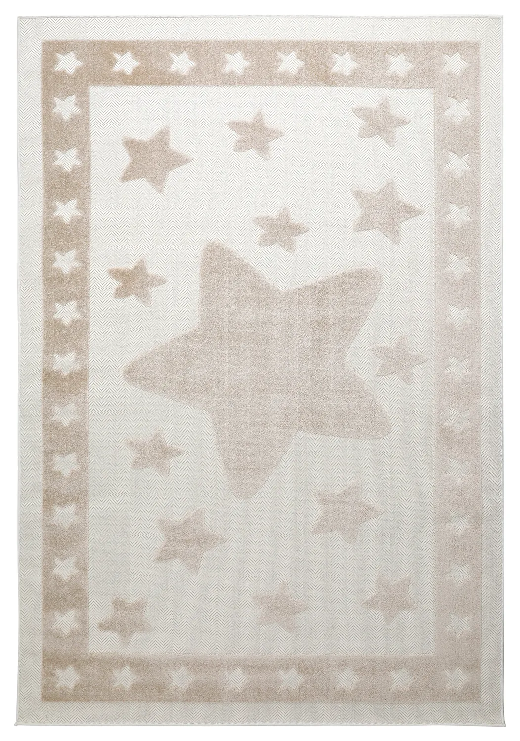 Tapete Infantil - Star Frame (creme/castanho)