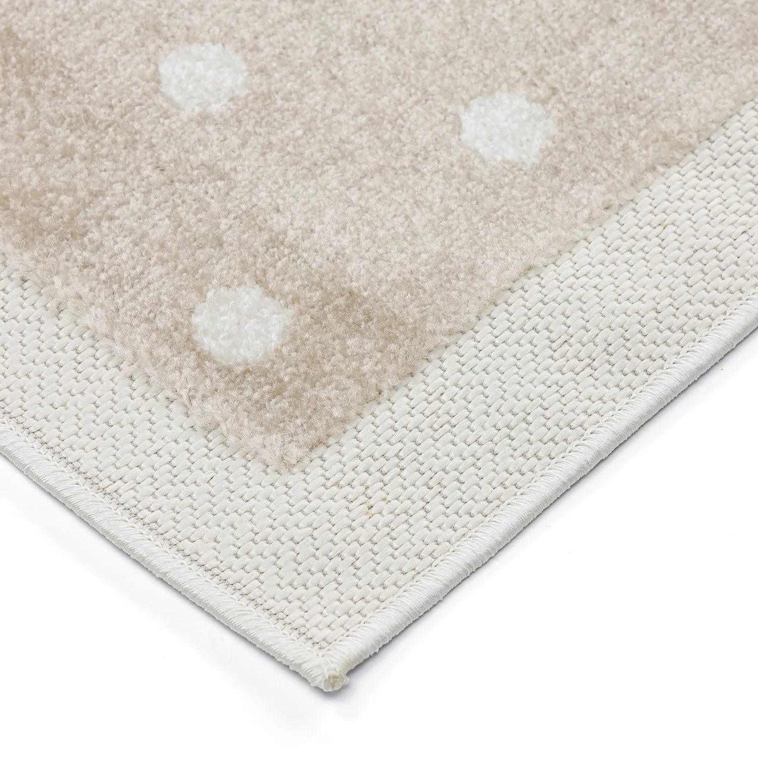 Tapete Infantil - Star Grid (creme/castanho)