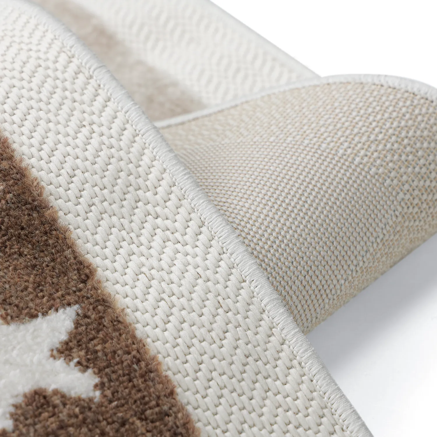Tapete Infantil - Star Grid (creme/castanho)