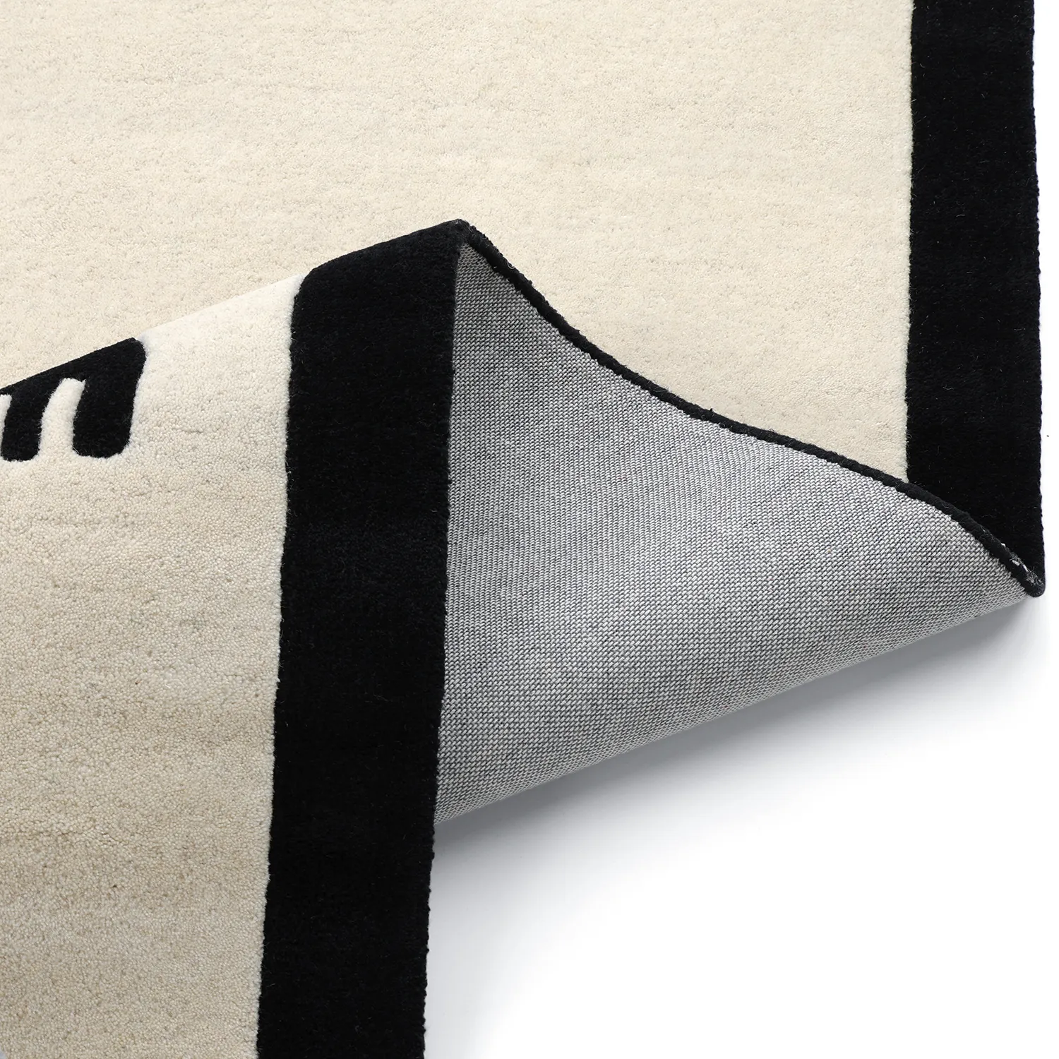 Tapete Infantil - Zebra Hand Tufted Wool Premium (bege/preto)