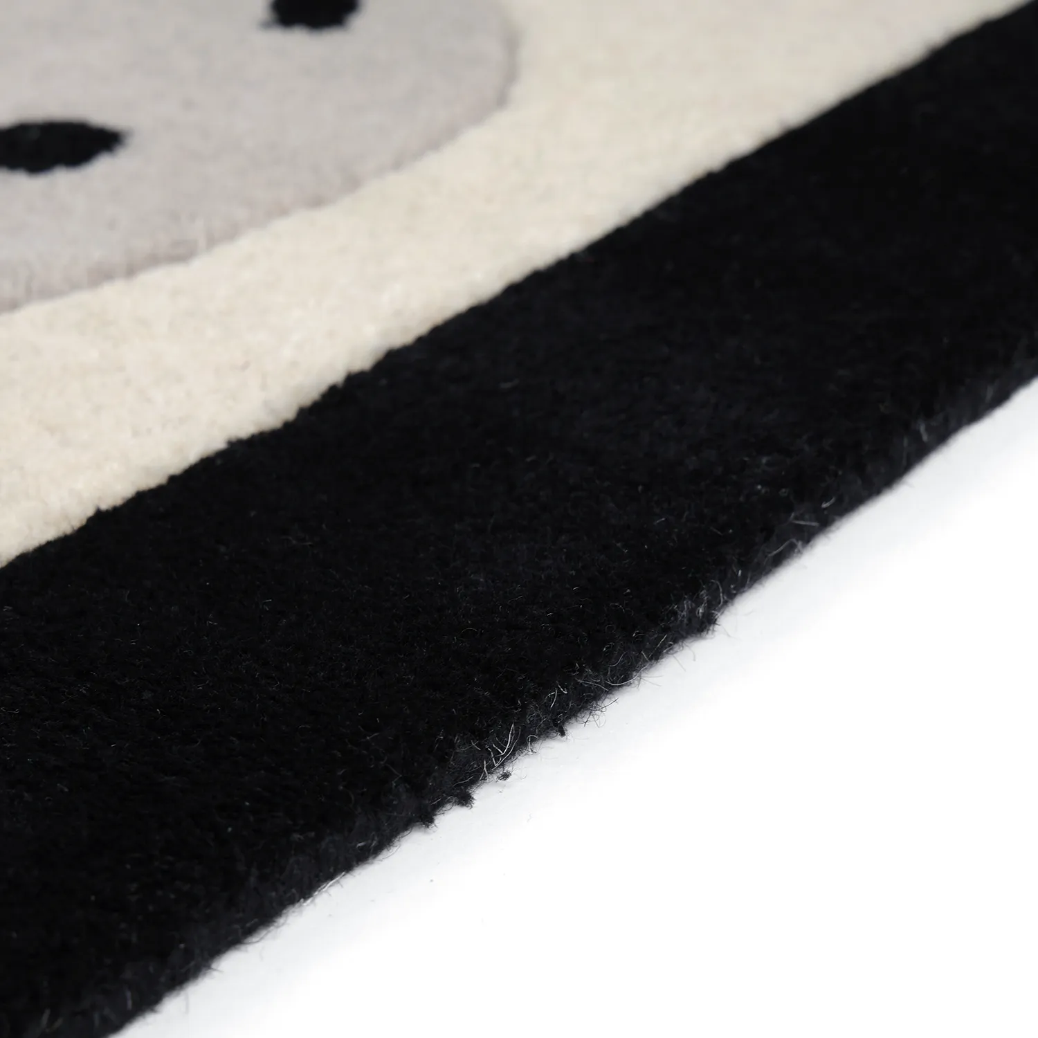 Tapete Infantil - Zebra Hand Tufted Wool Premium (bege/preto)