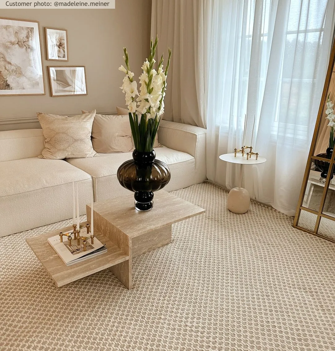 Tapete de lã - Belize (bege)