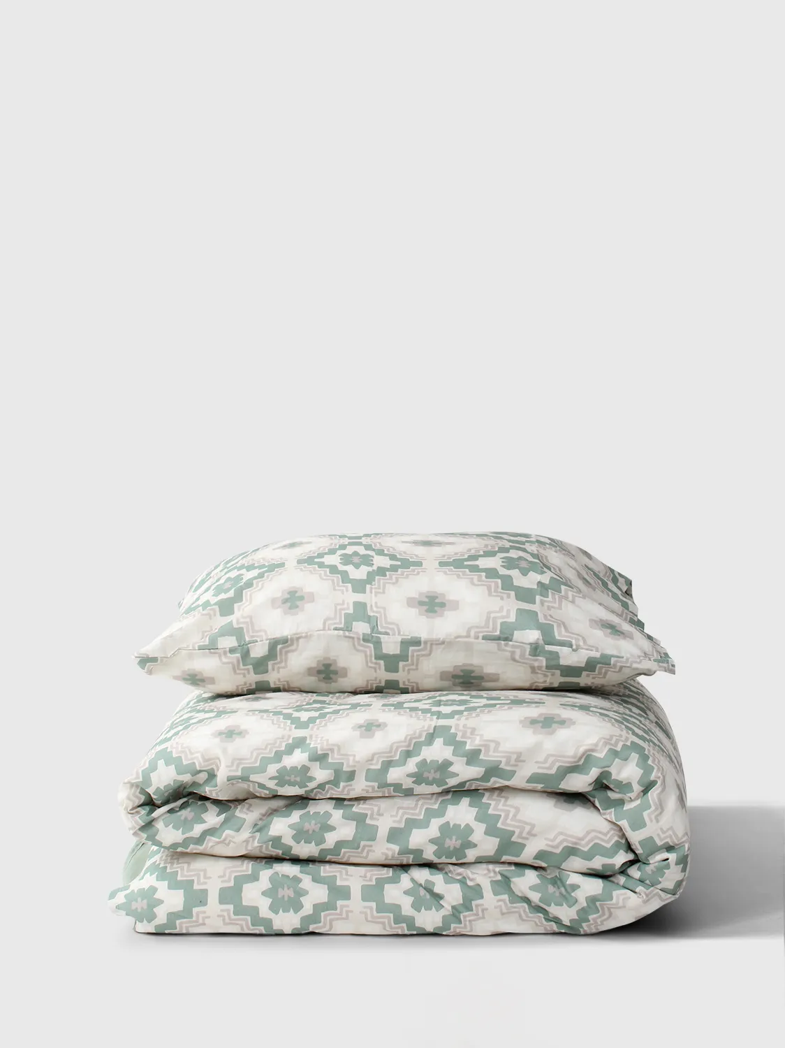 Conjunto de capa de edredão - Benita (verde)