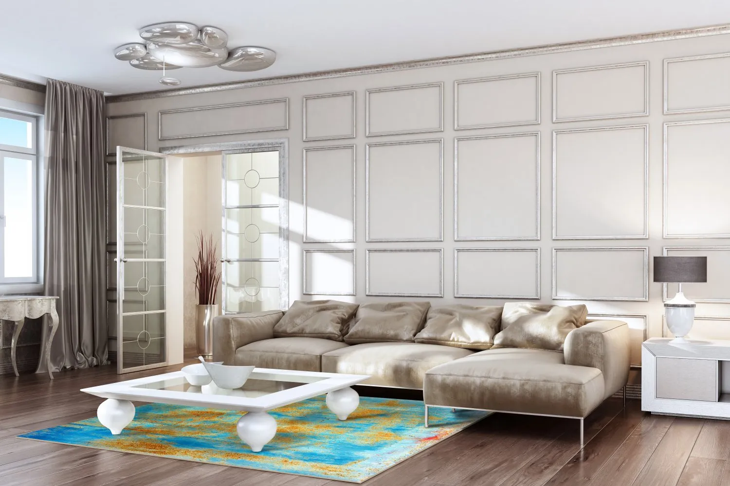 Tapete Wilton - Molina (azul)