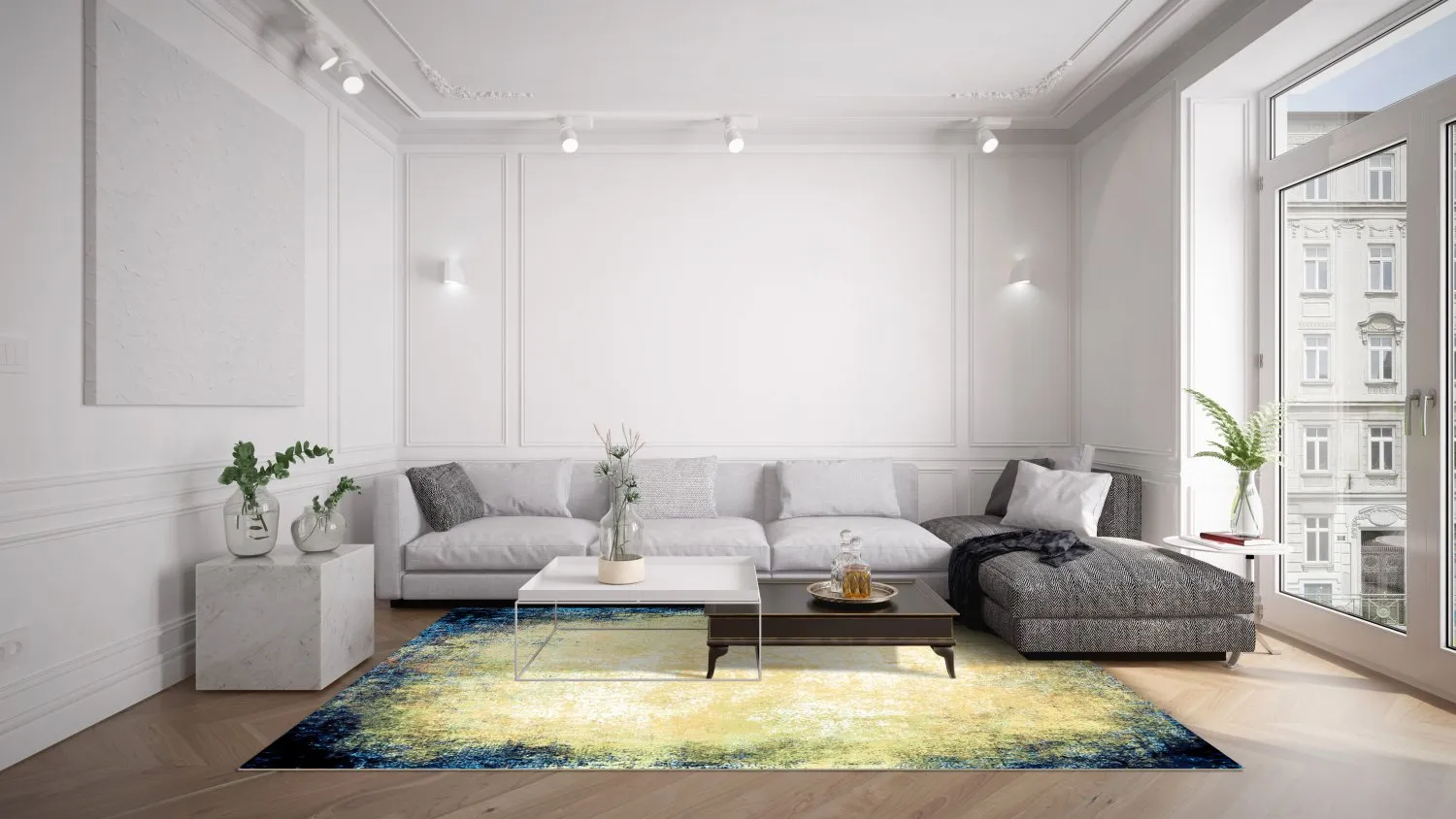 Tapete Wilton - Pamplona (azul)