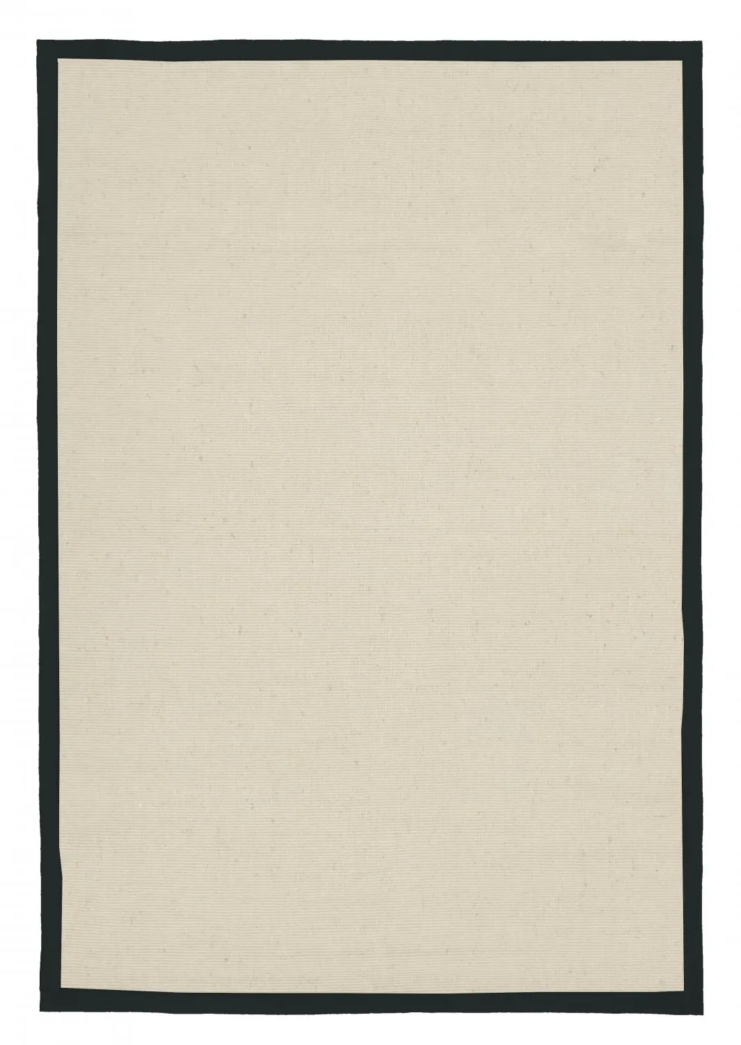 Tapete de sisal - Agave (preto/offwhite)