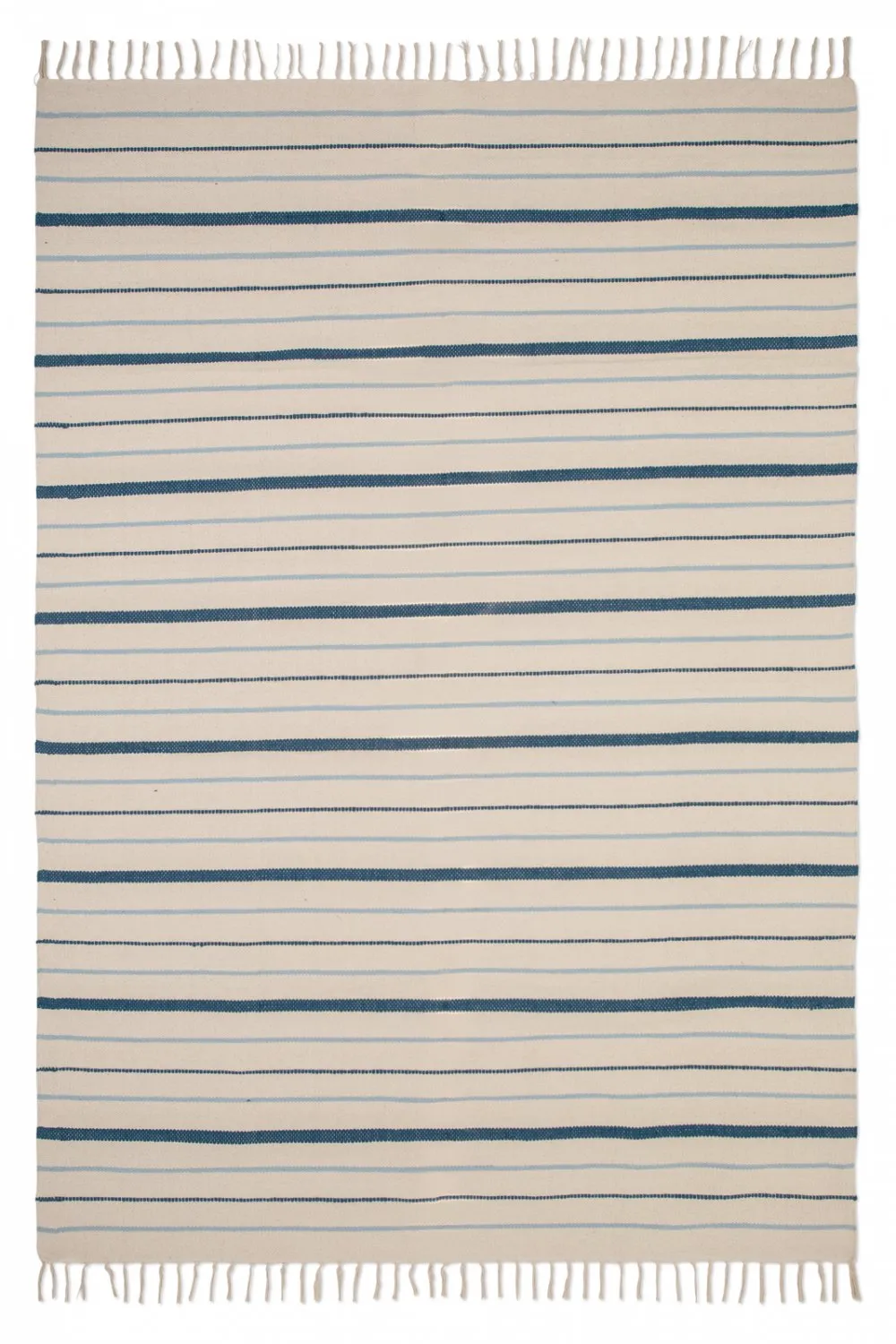 Tapete de algodão - Boda (branco/azul)