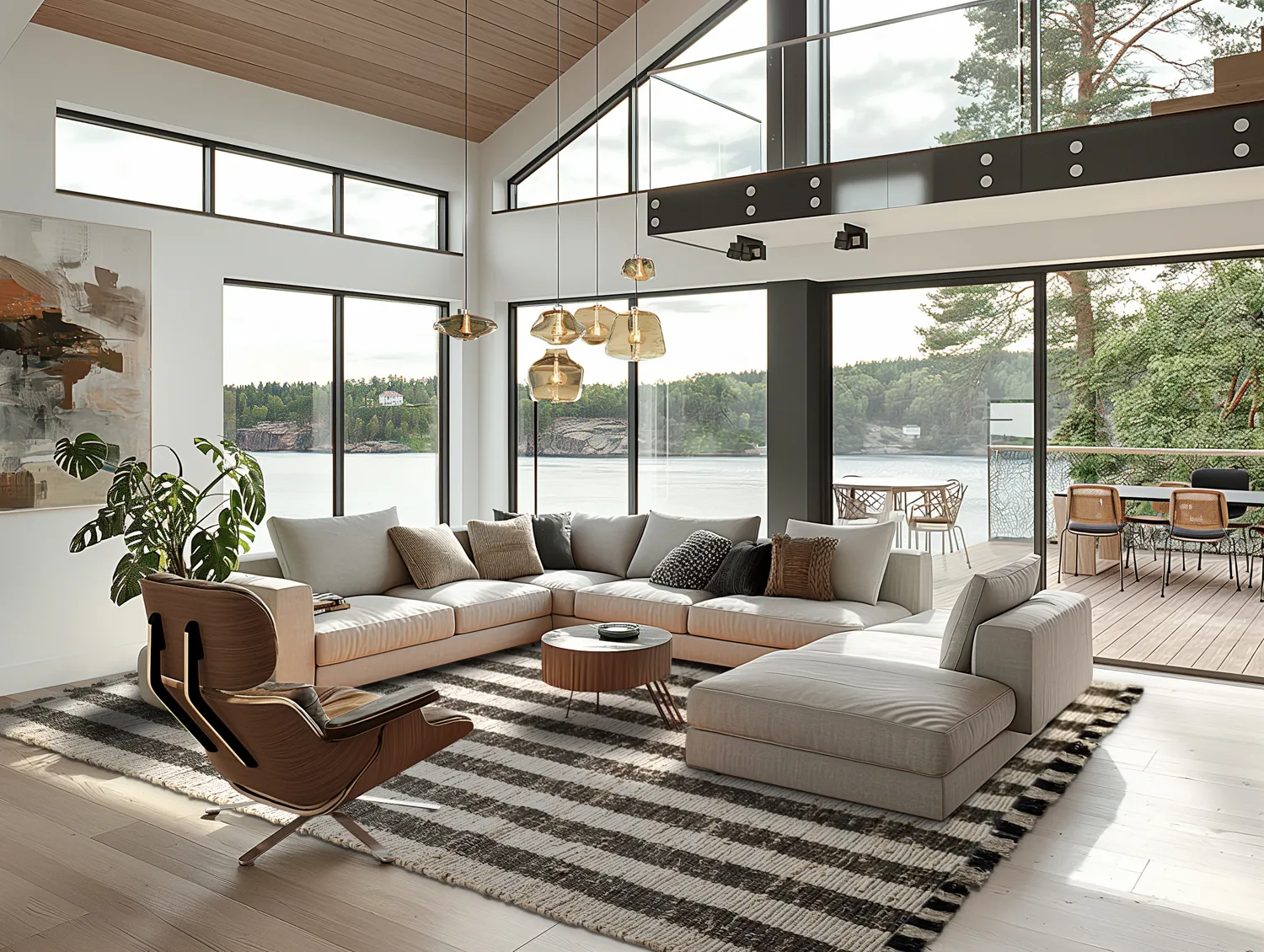 Tapete de algodão - Hedda (preto)