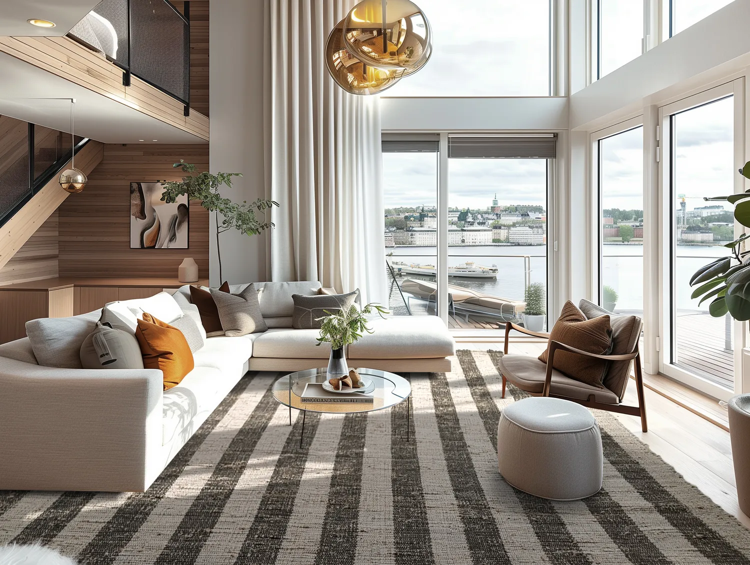 Tapete de algodão - Hedda (preto)