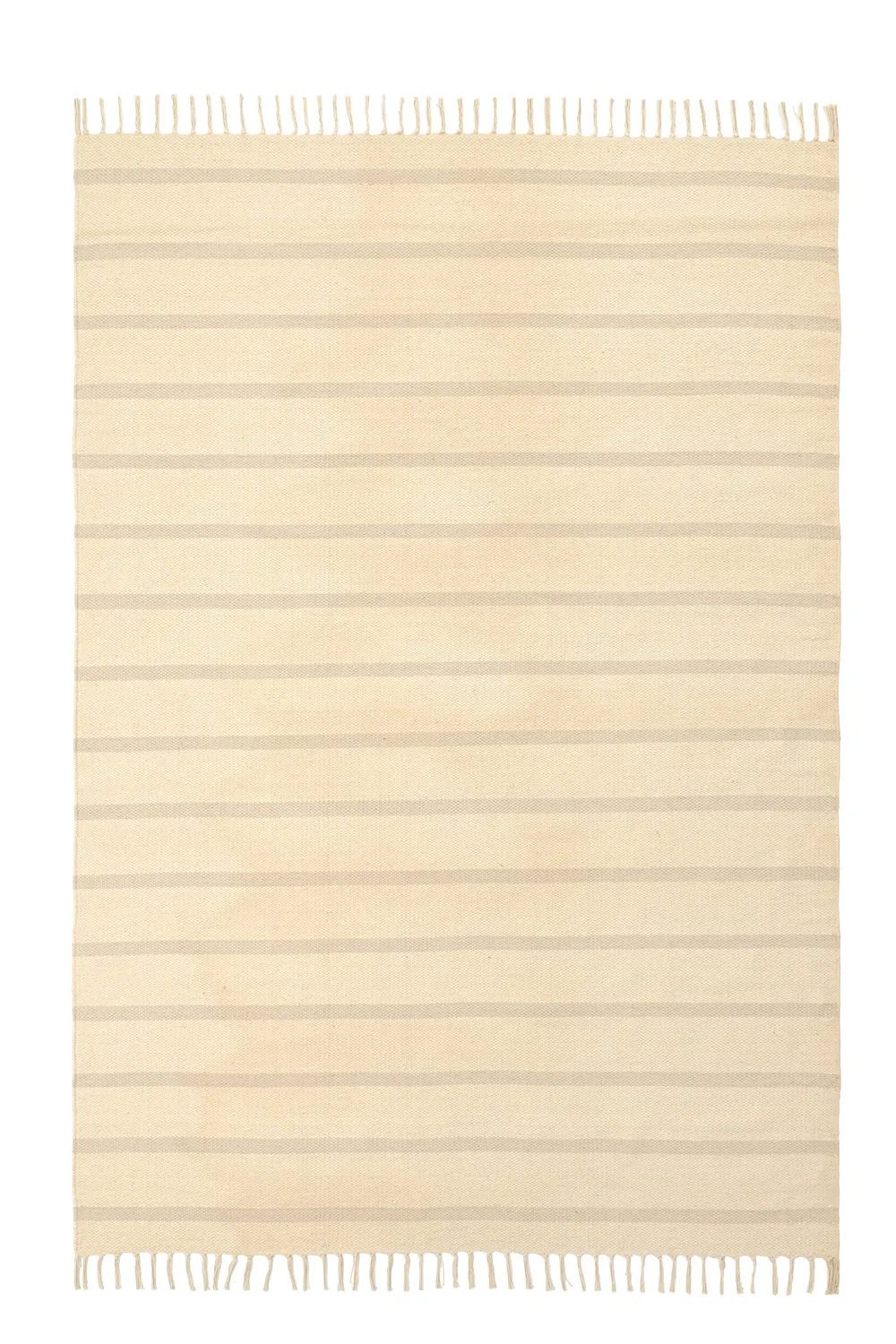 Tapete de algodão - Helle (branco sujo/cinza)