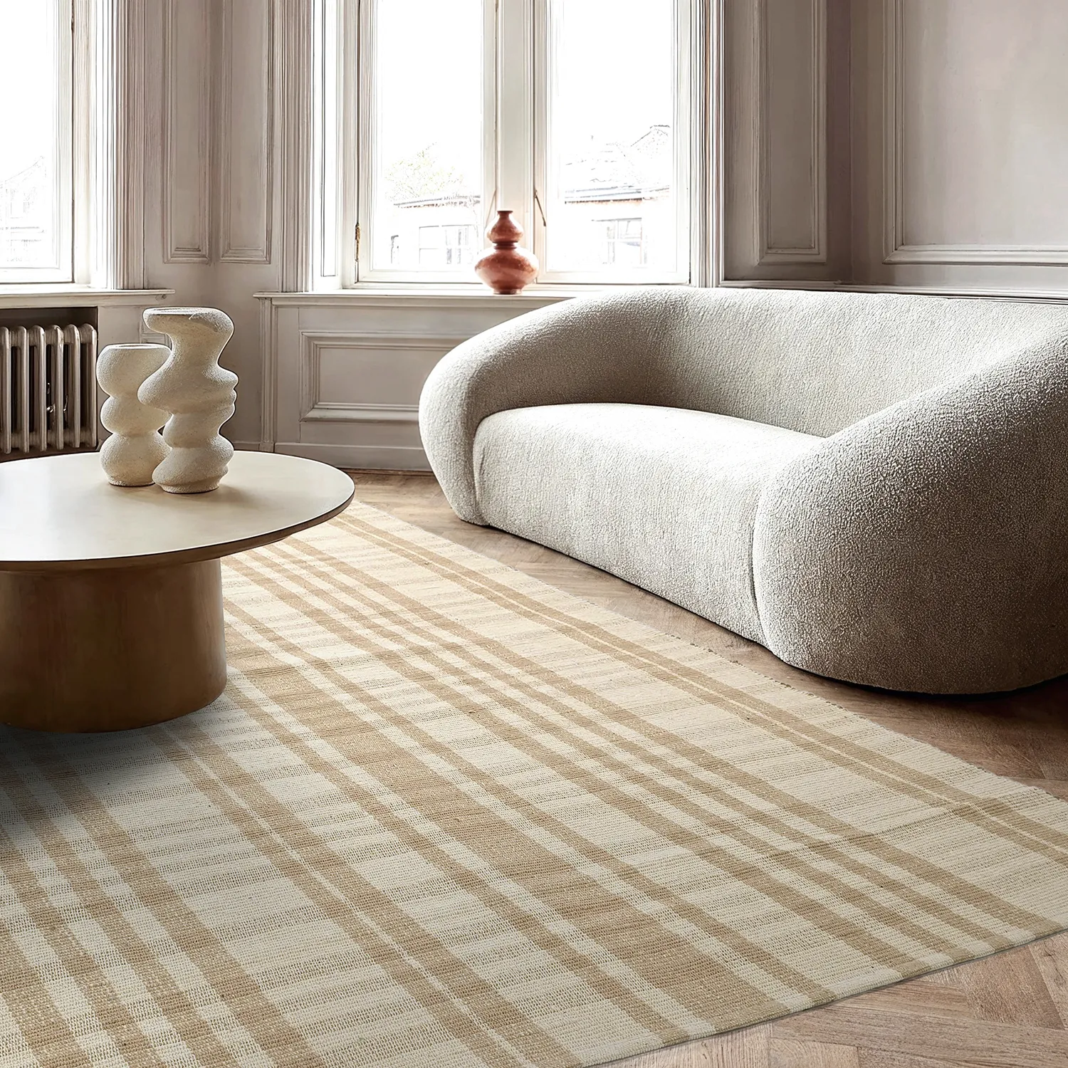 Tapete de algodão - Husvik (bege)