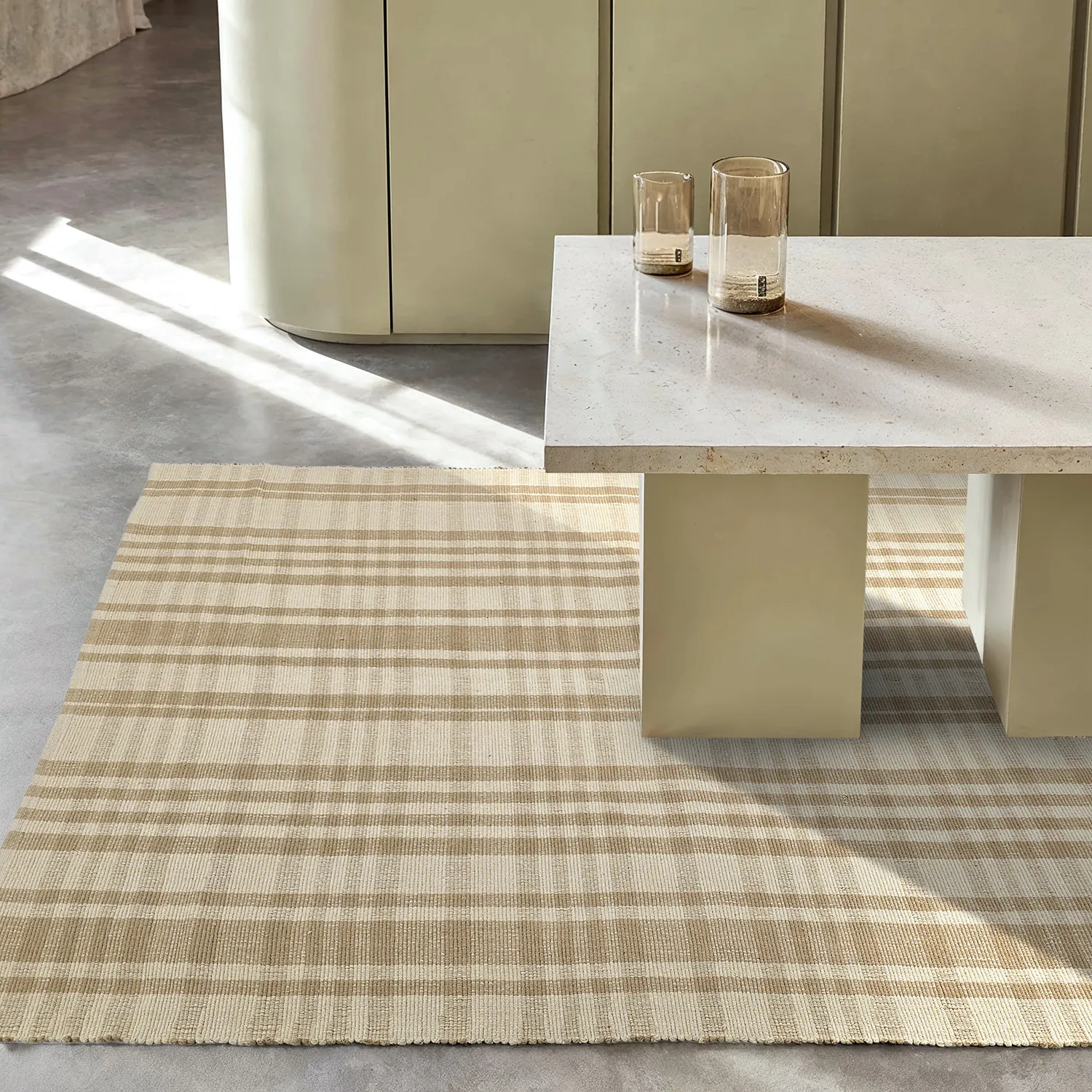 Tapete de algodão - Husvik (bege)