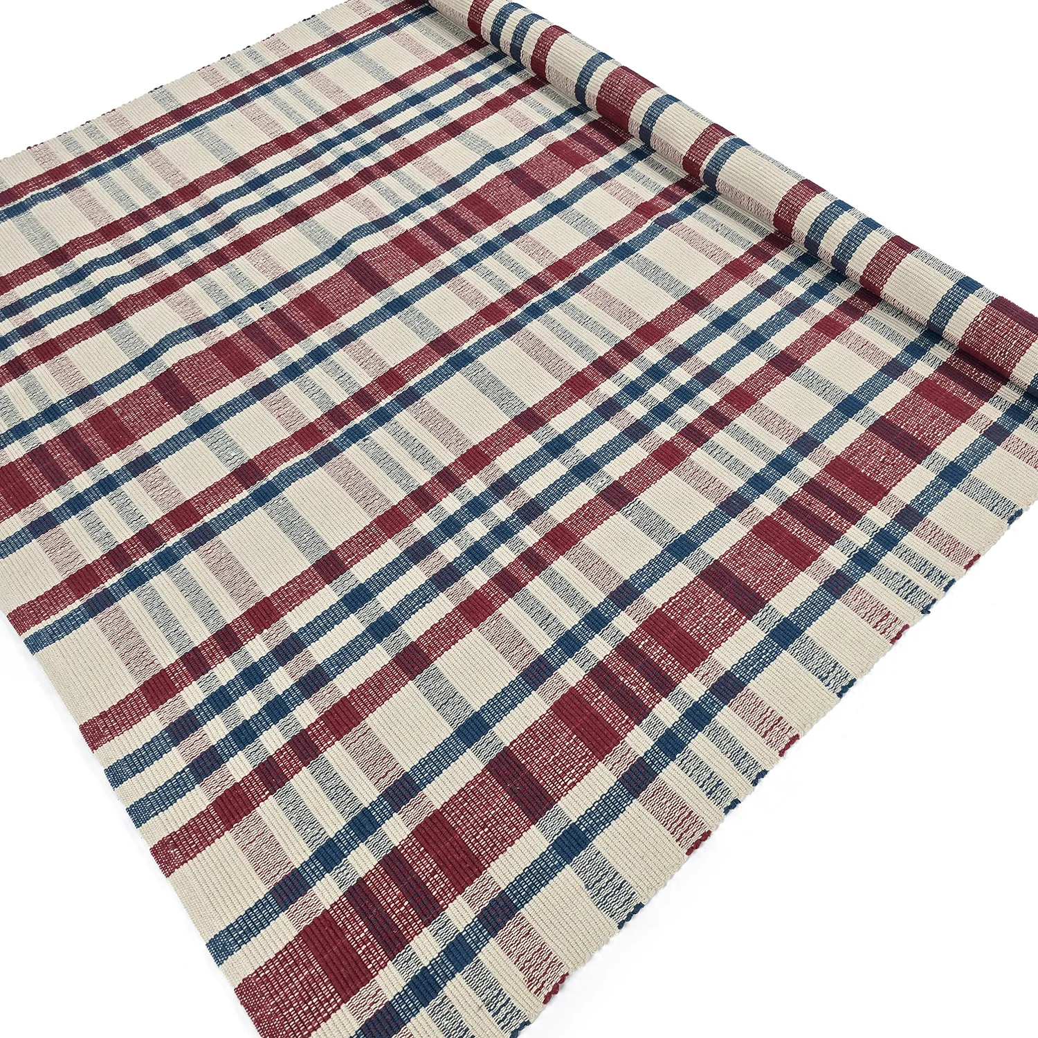 Tapete de algodão - Husvik (creme/multicolorido)