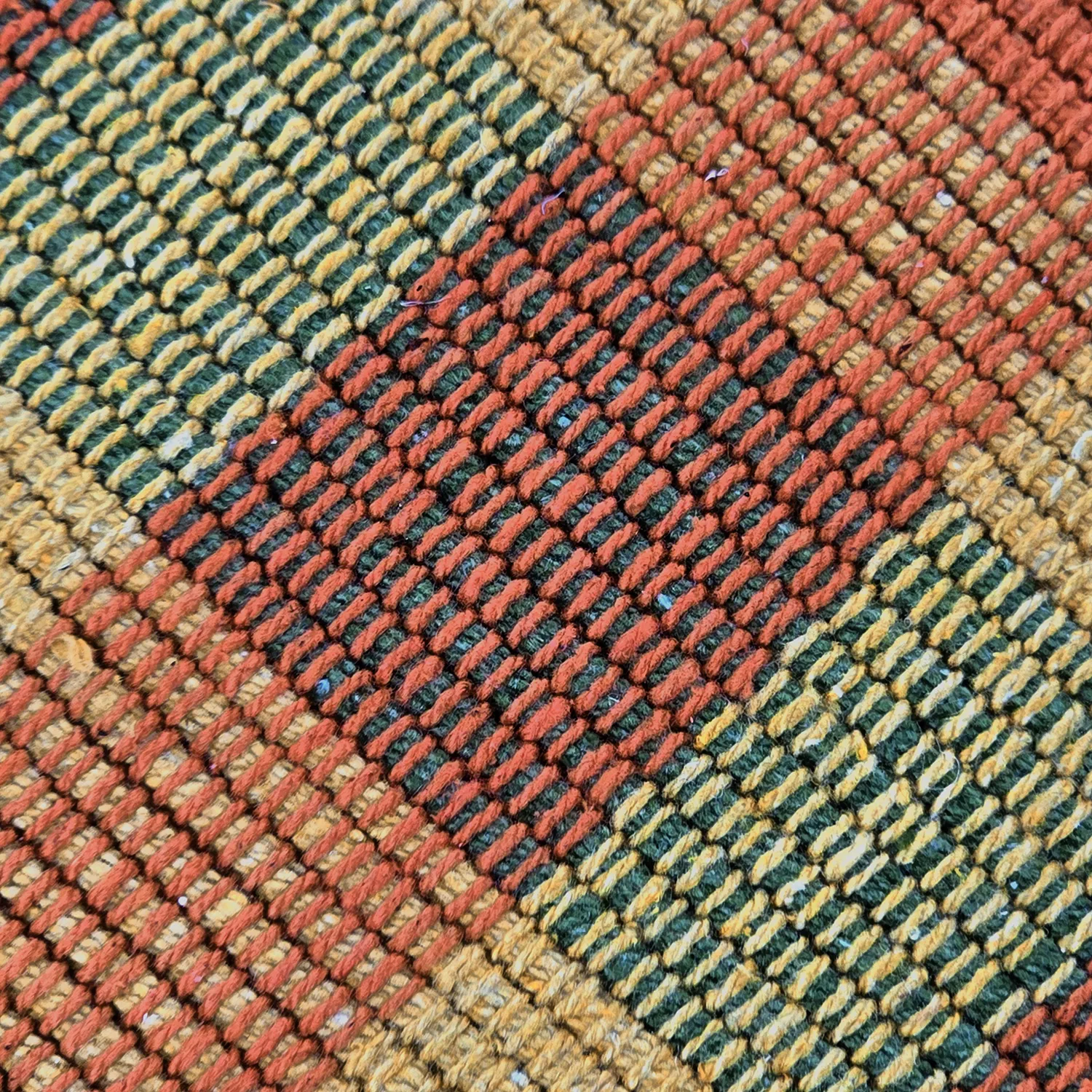 Tapete de algodão - Husvik (mostarda/multicolorido)