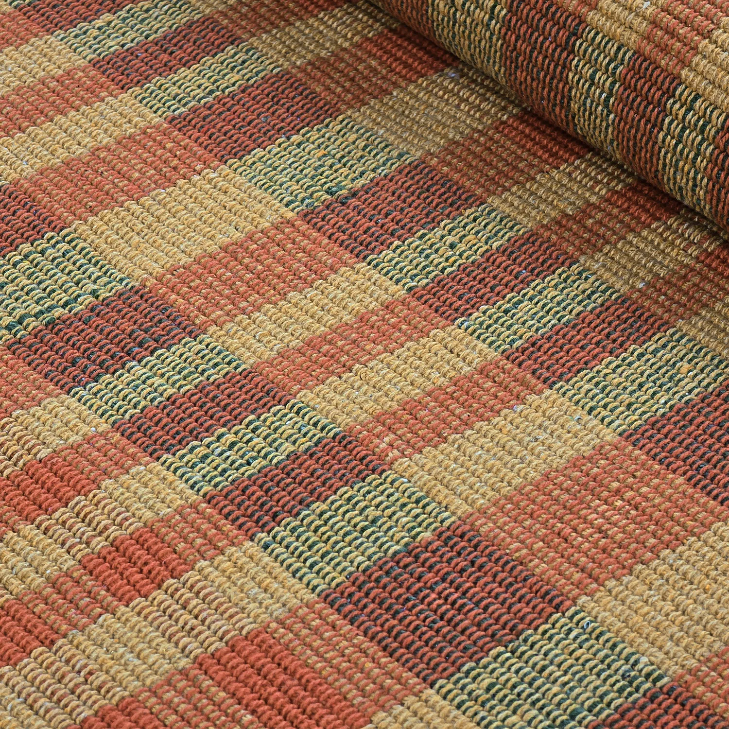 Tapete de algodão - Husvik (mostarda/multicolorido)