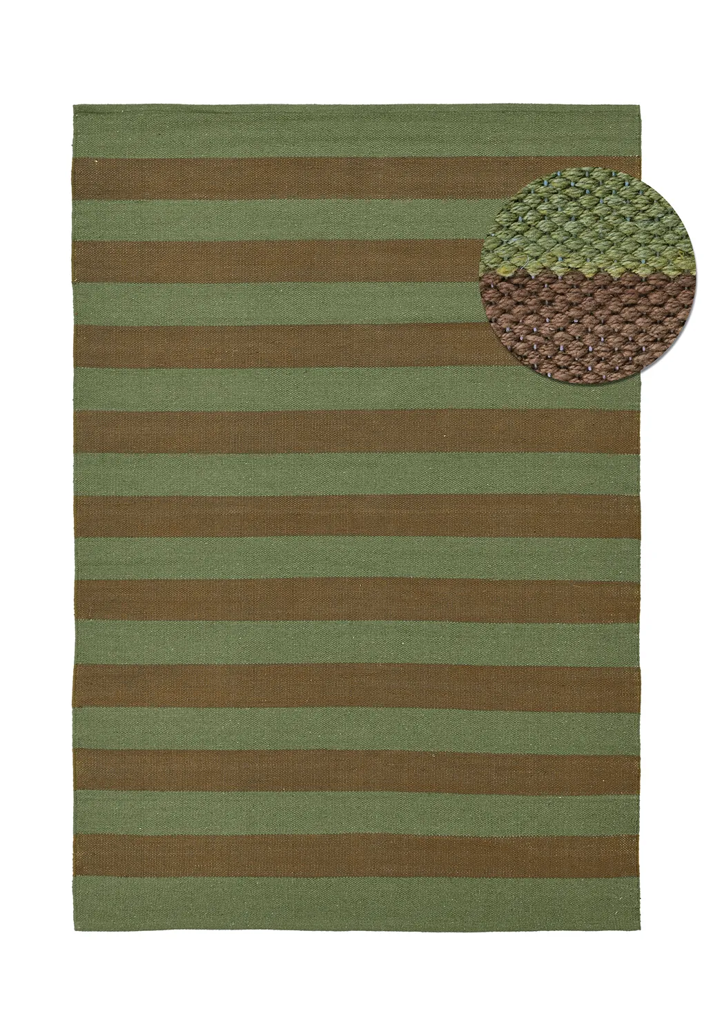 Tapete de algodão - Nilo (verde musgo)