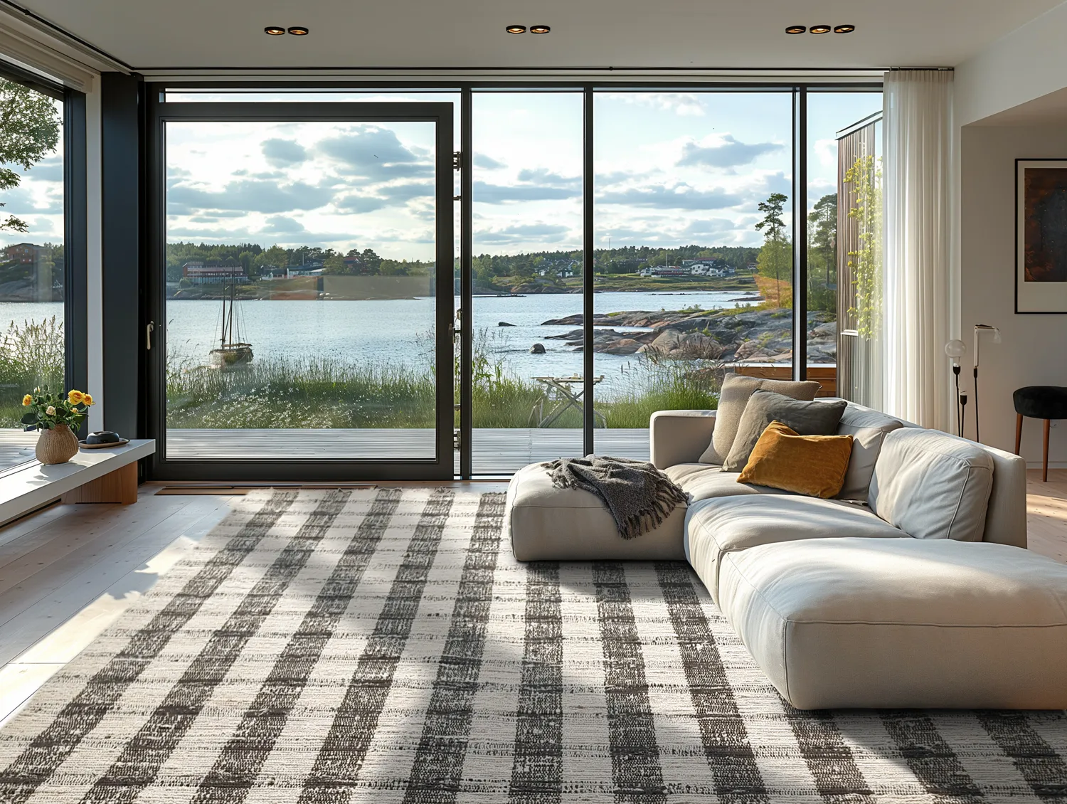 Tapete de algodão - Noomi (preto)