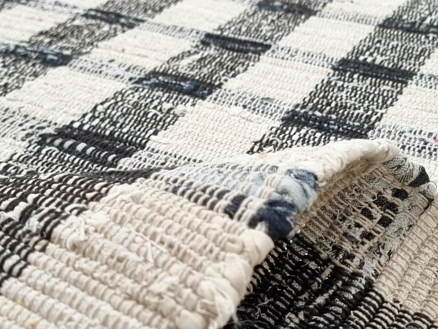 Tapete de algodão - Noomi (preto)