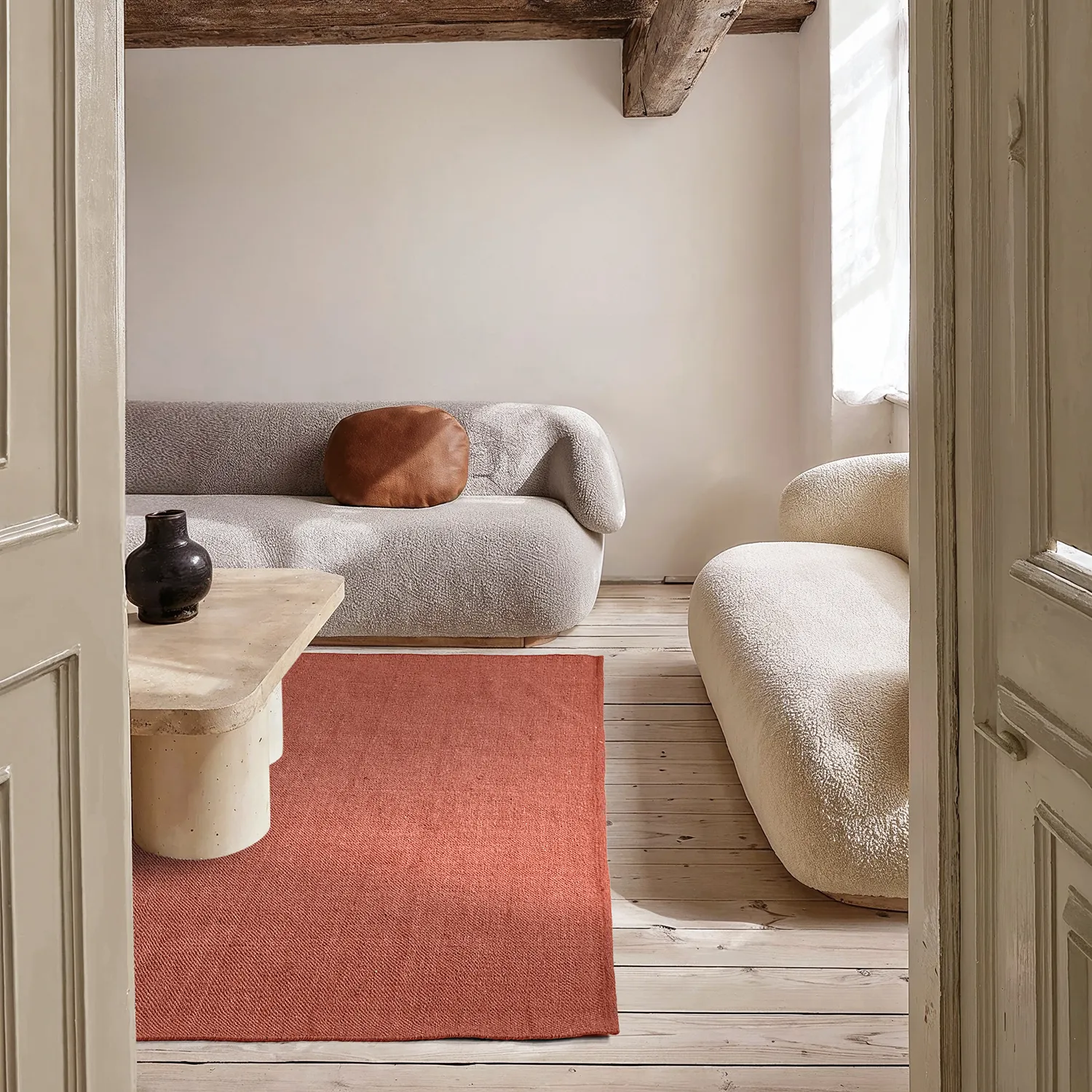 Tapete de algodão - Rigolet (terracota)