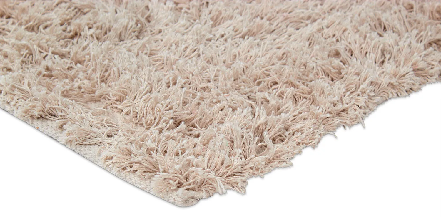 Tapetes felpudos - Aline Natural Cotton Shaggy (bege)