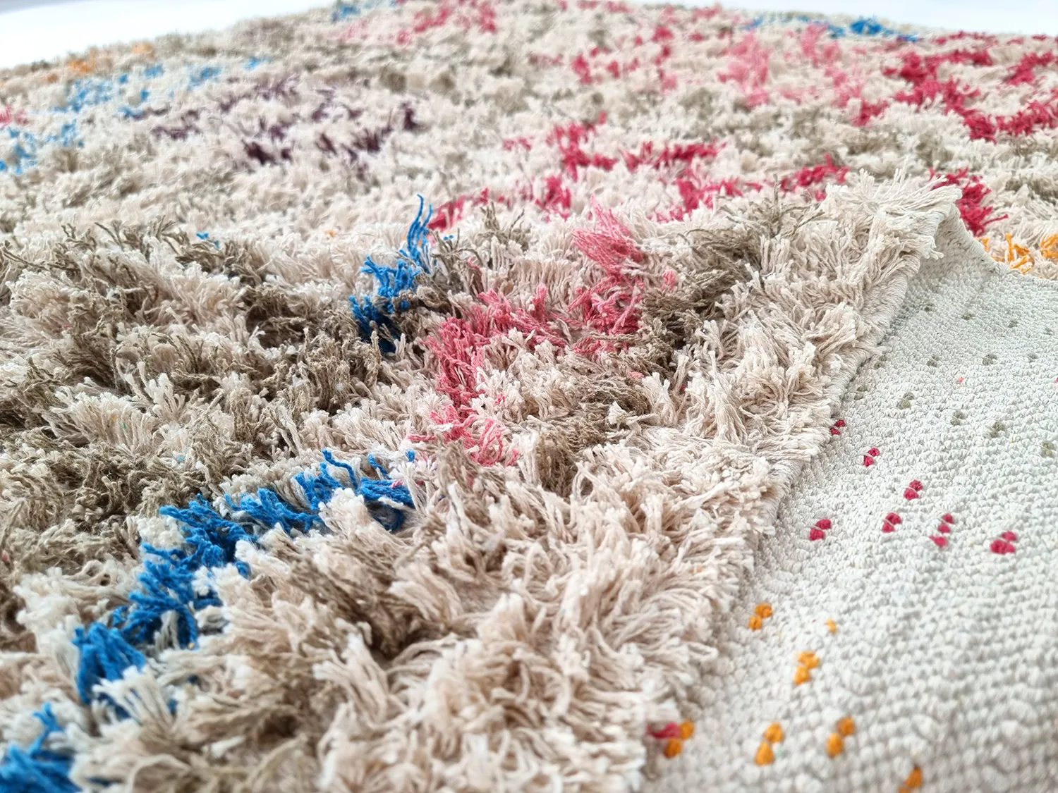 Tapetes felpudos - Calder Natural Cotton Shaggy (multi)