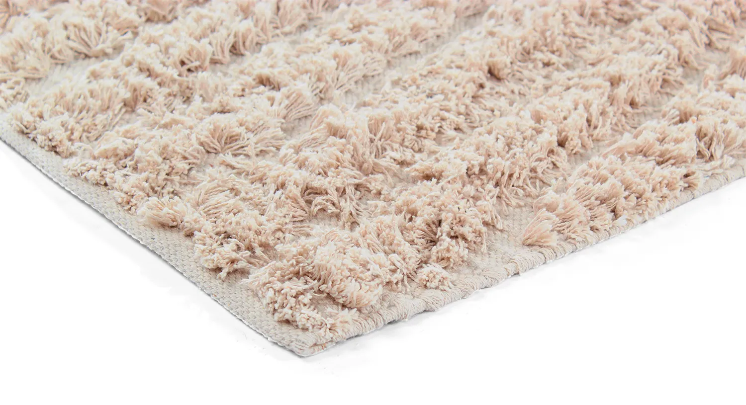 Tapetes felpudos - Indra Natural Cotton Shaggy (bege)
