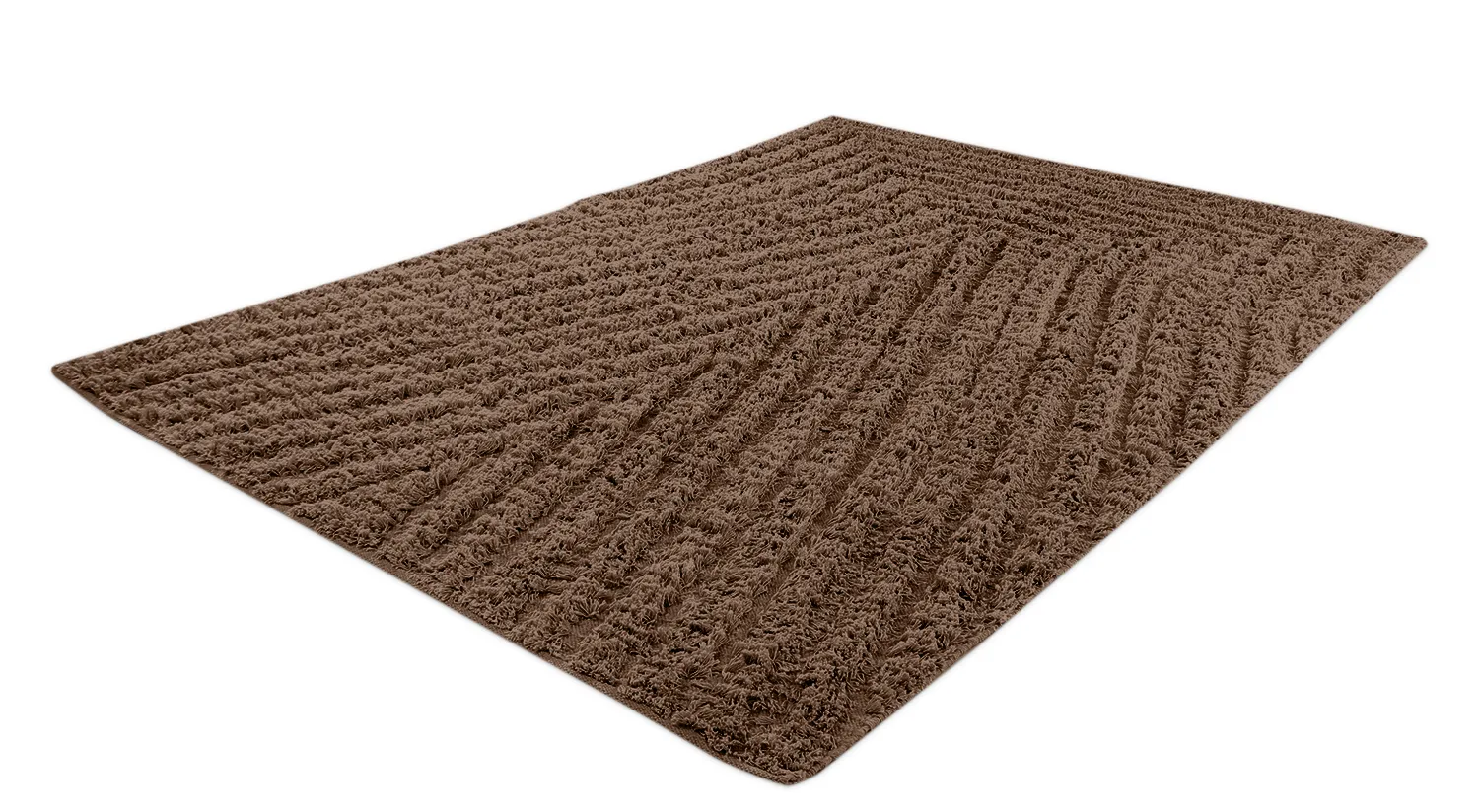 Tapetes felpudos - Kendra Natural Cotton Shaggy (marrom)