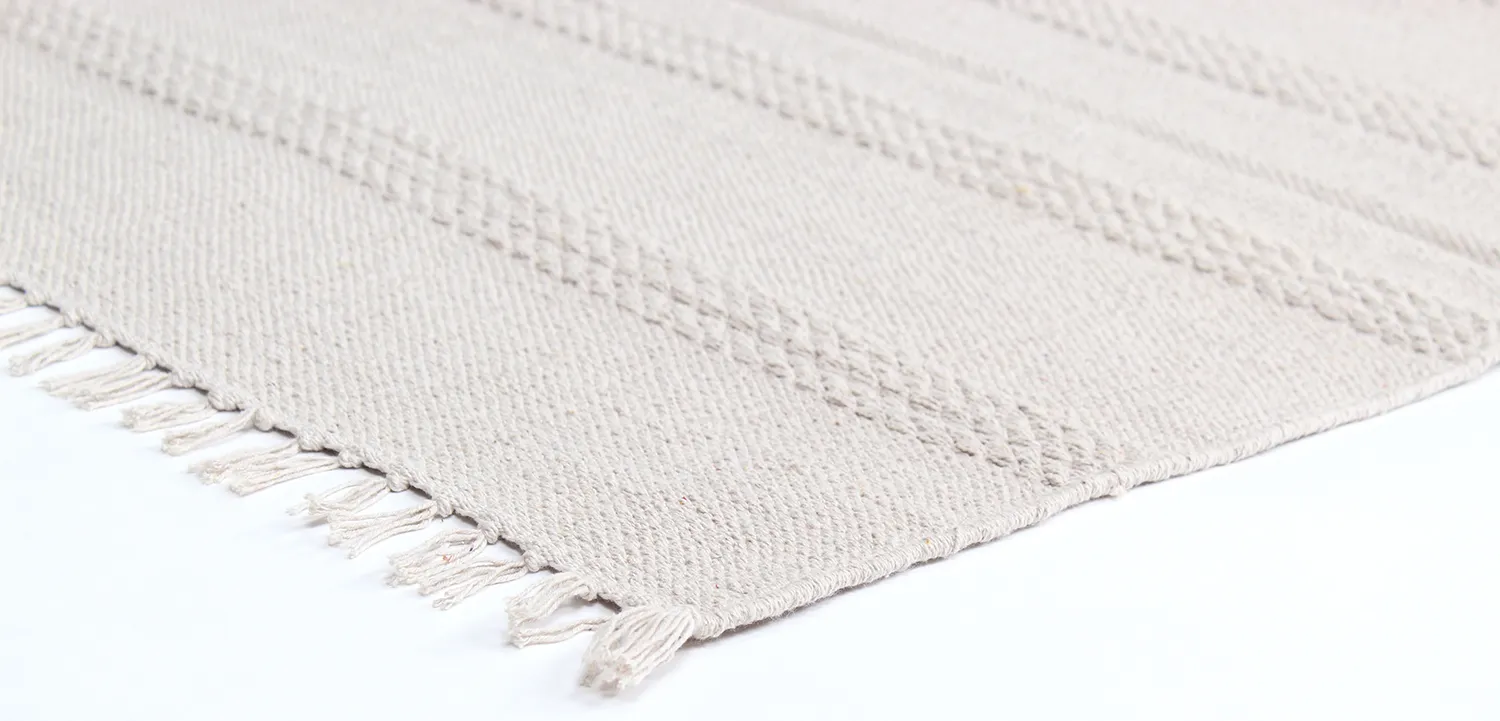 Bomullsmatta - Lilje (ljusbeige)