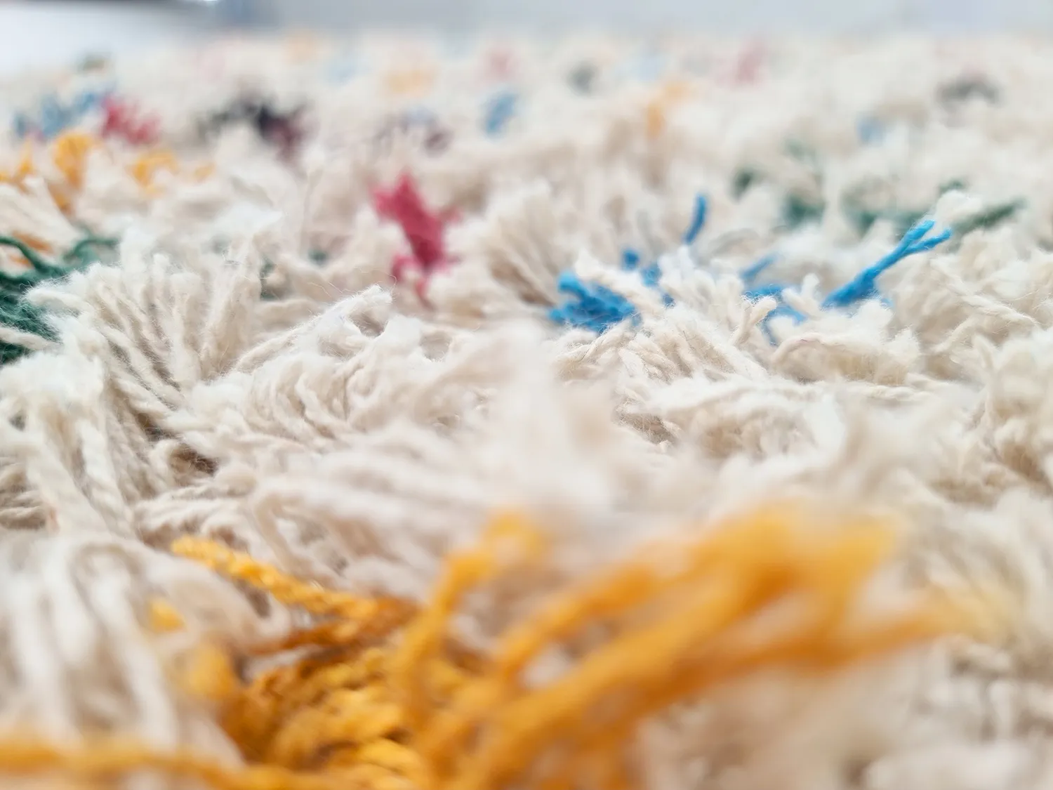 Tapetes felpudos - Litton Natural Cotton Shaggy (bege/multi)