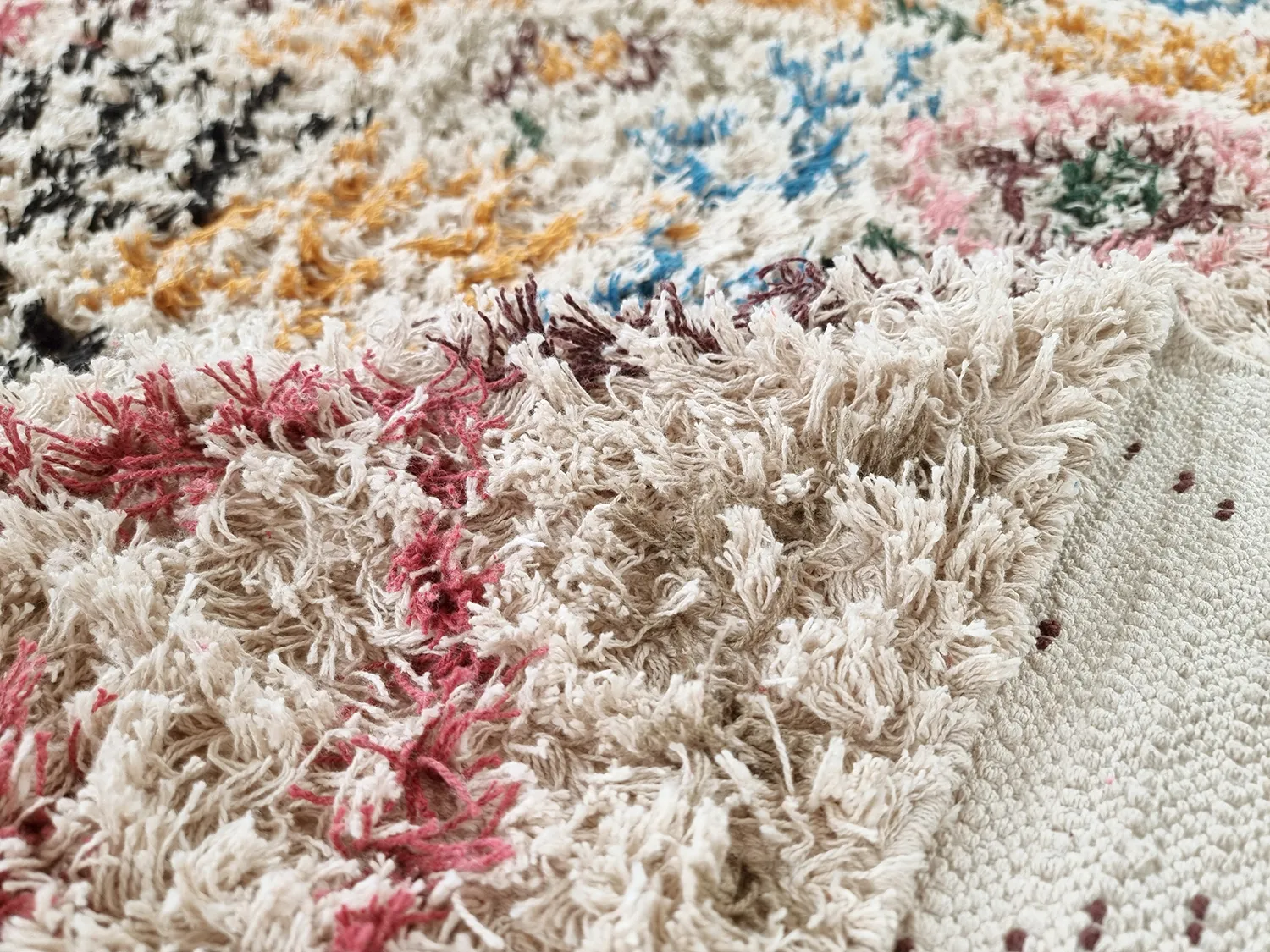 Tapetes felpudos - Maloney Natural Cotton Shaggy (multi)