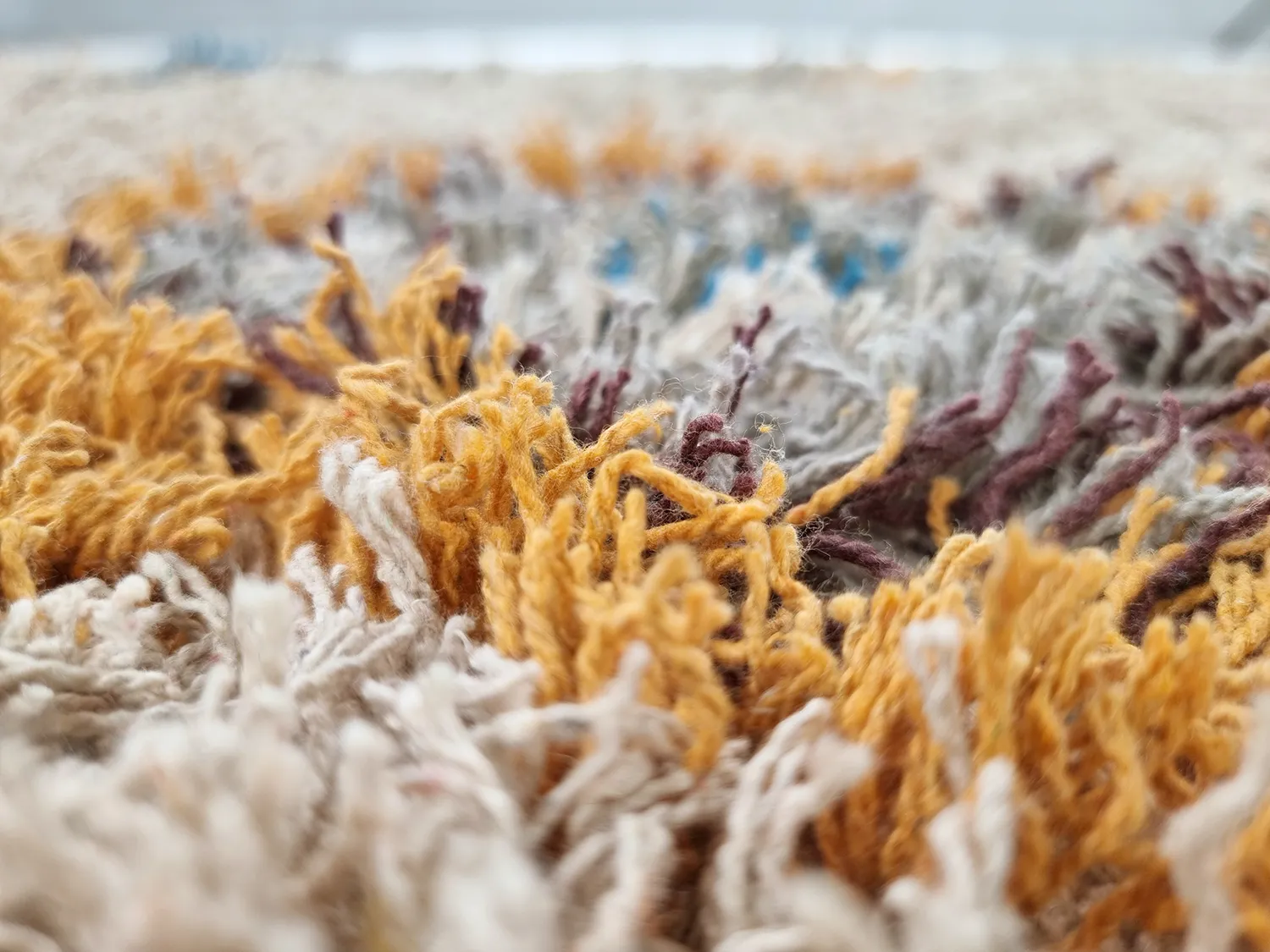 Tapetes felpudos - Marden Natural Cotton Shaggy (bege/multi)