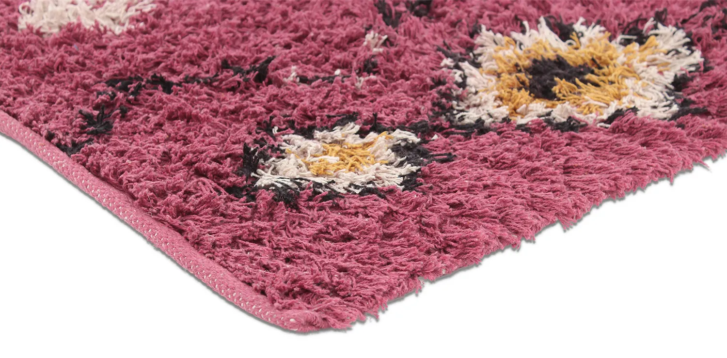 Tapetes felpudos - Nyle Natural Cotton Shaggy (rosa/multi)