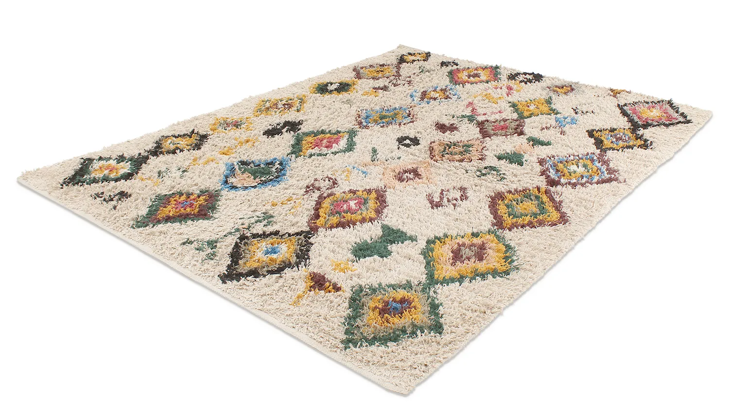 Tapetes felpudos - Siddel Natural Cotton Shaggy (bege/multi)