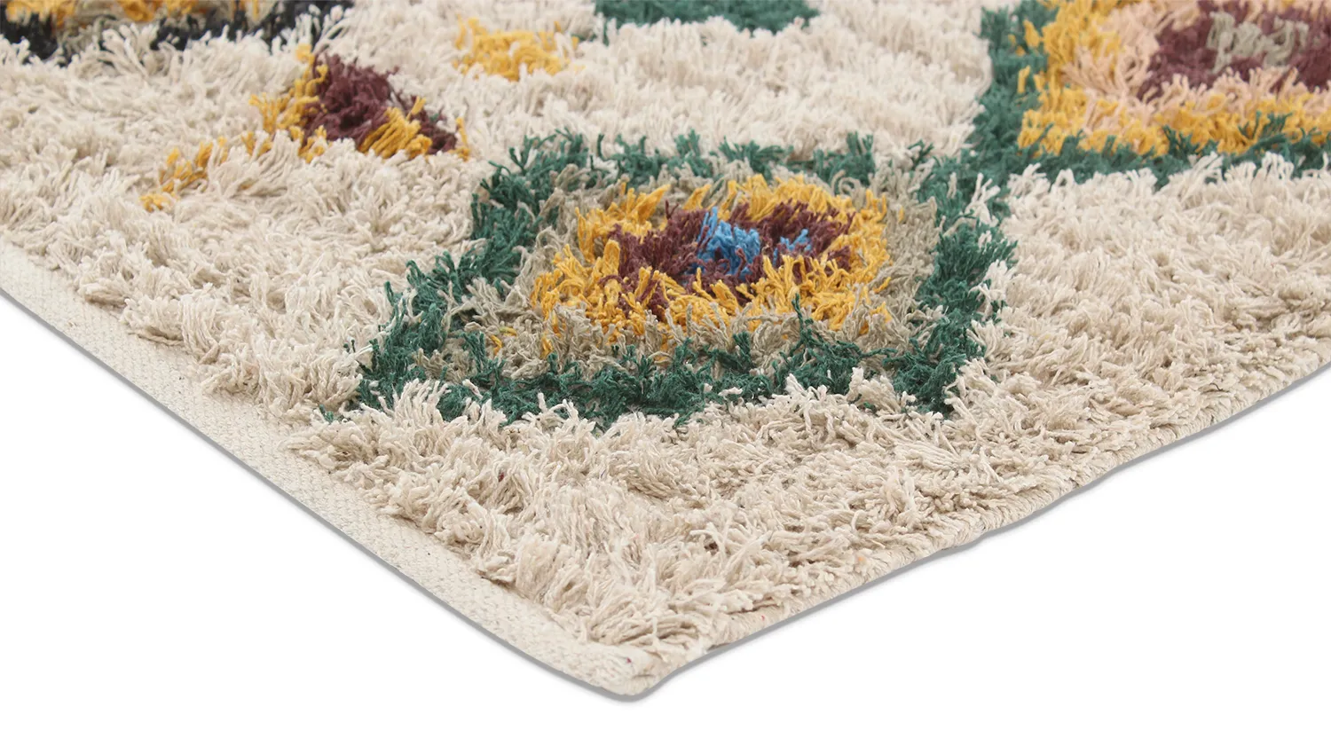 Tapetes felpudos - Siddel Natural Cotton Shaggy (bege/multi)