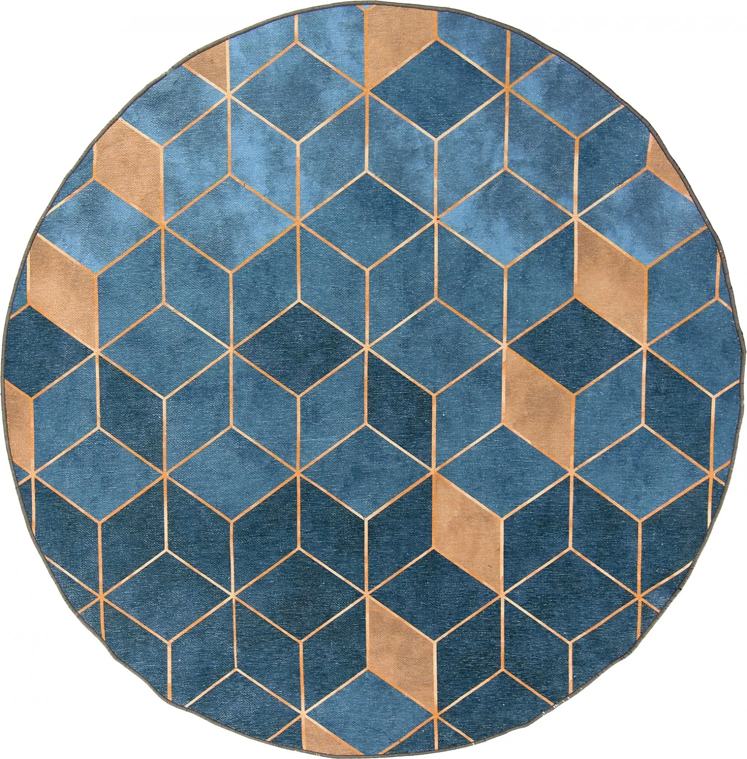 Tapete redondo - Brigooda (azul claro)