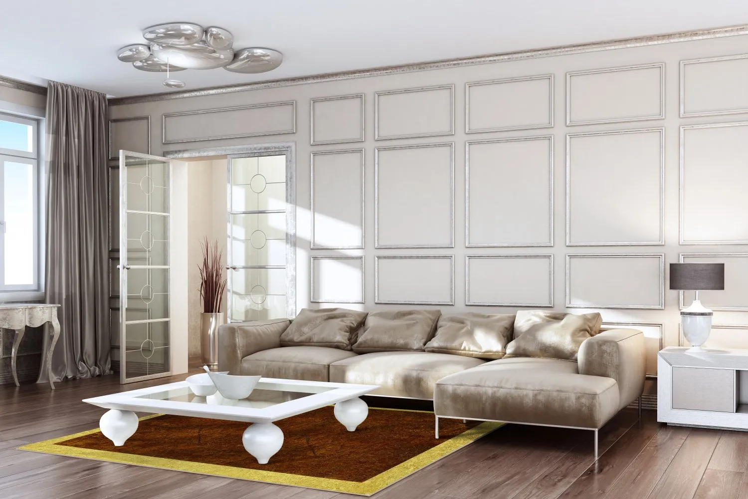 Tapete redondo - Eliz (marrom)