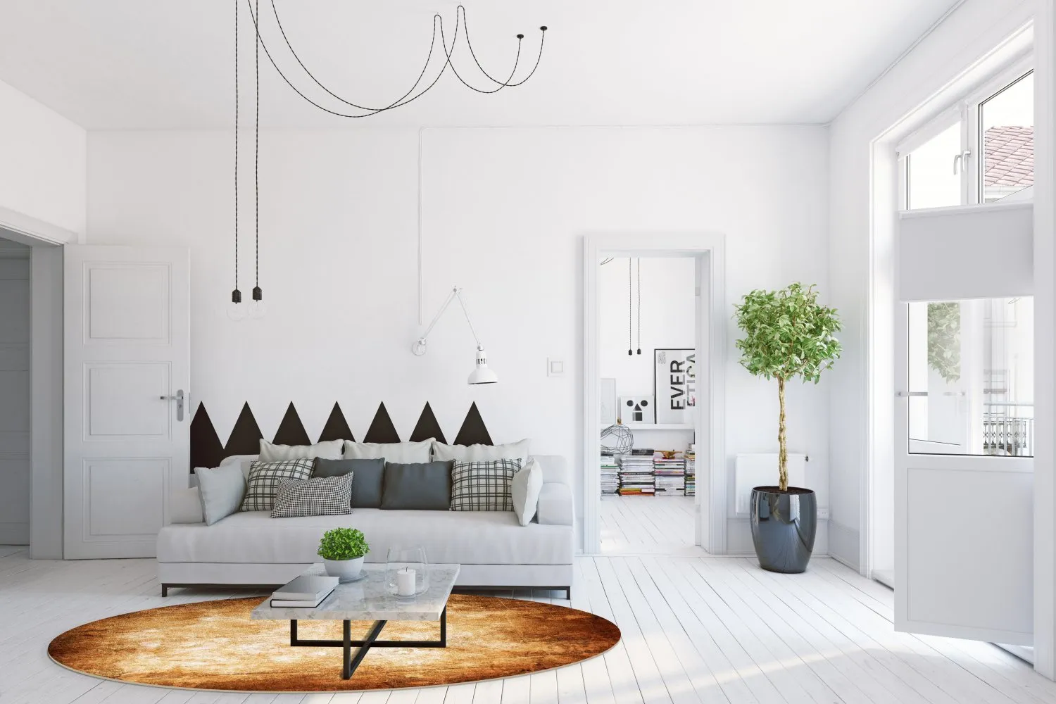 Tapete redondo - Rimini (marrom)