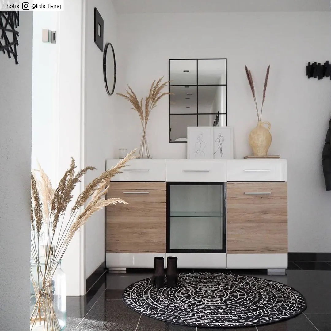 Tapete redondo - Brussels Diamond (preto)