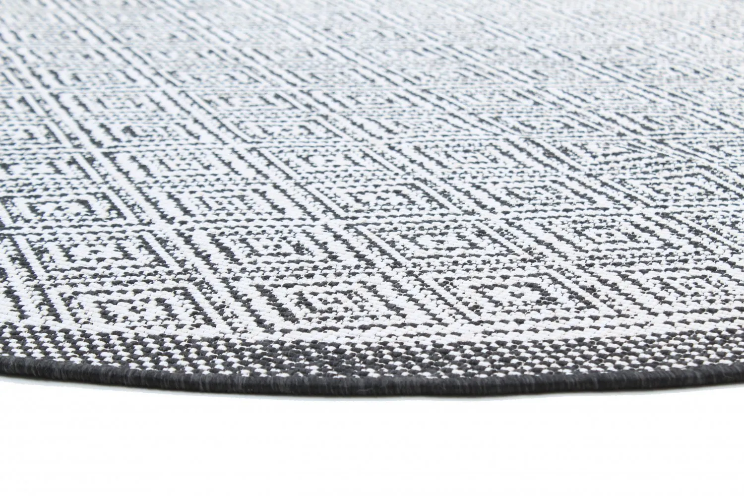 Tapete redondo - Monsaraz (preto)