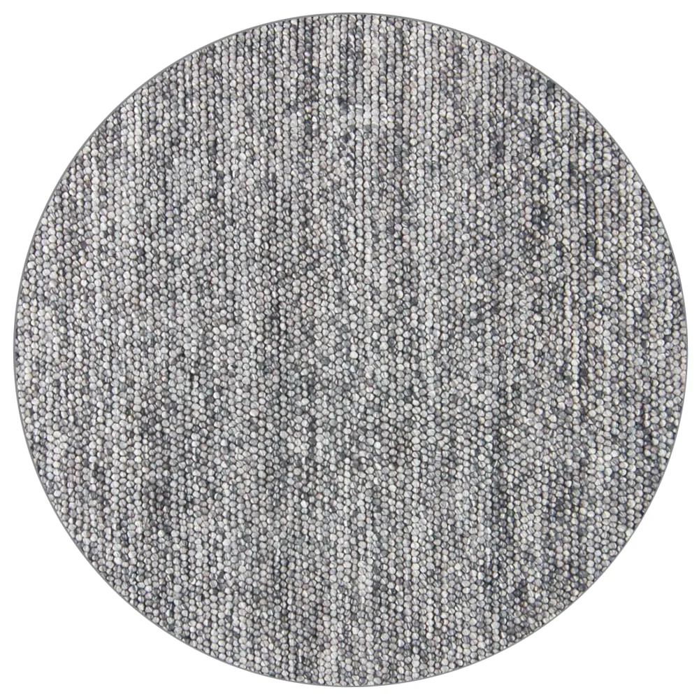 Tapete redondo - Avafors Wool Bubble (cinza)