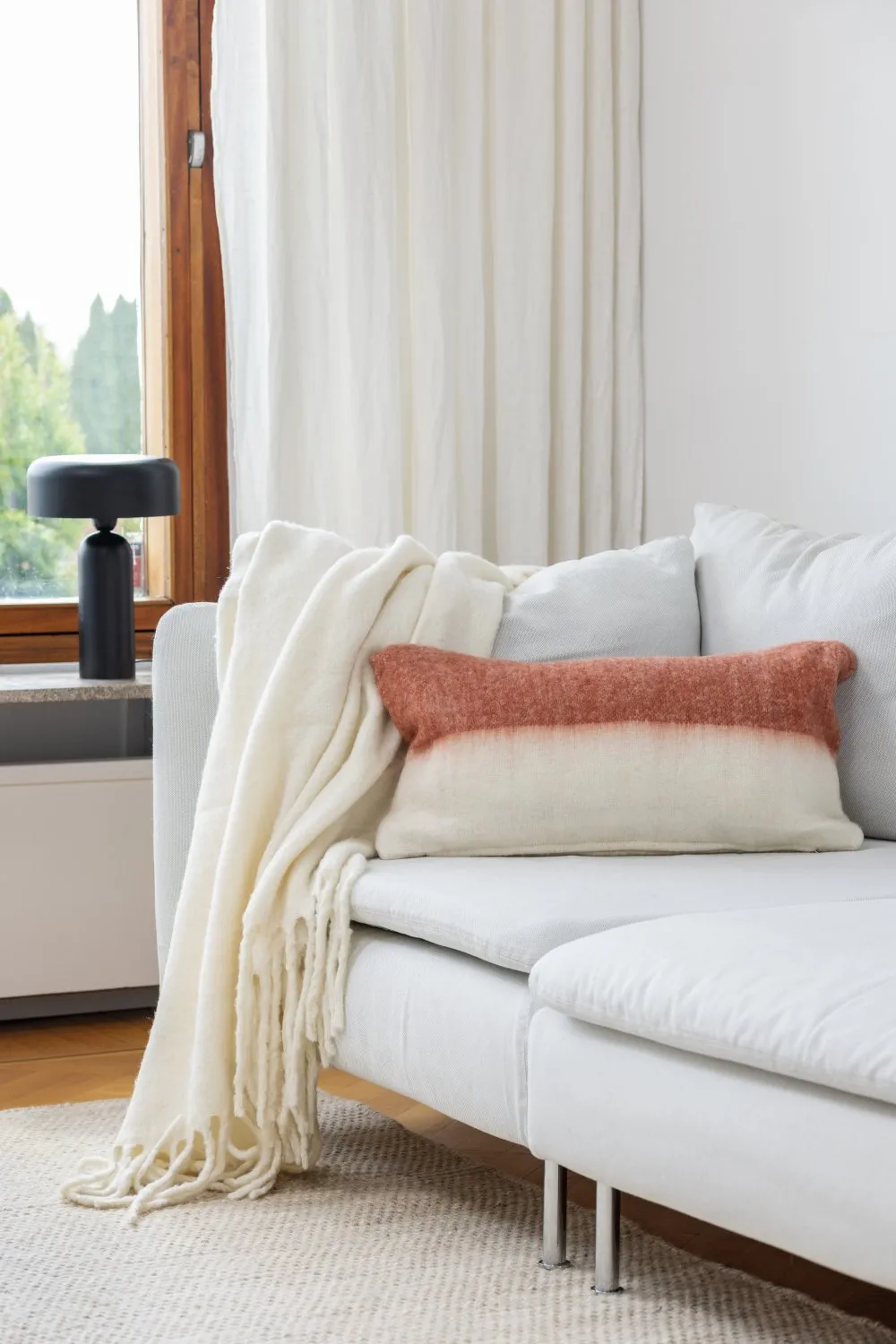 Capa de Almofada em Mistura de Lã - Carrie (rosa)